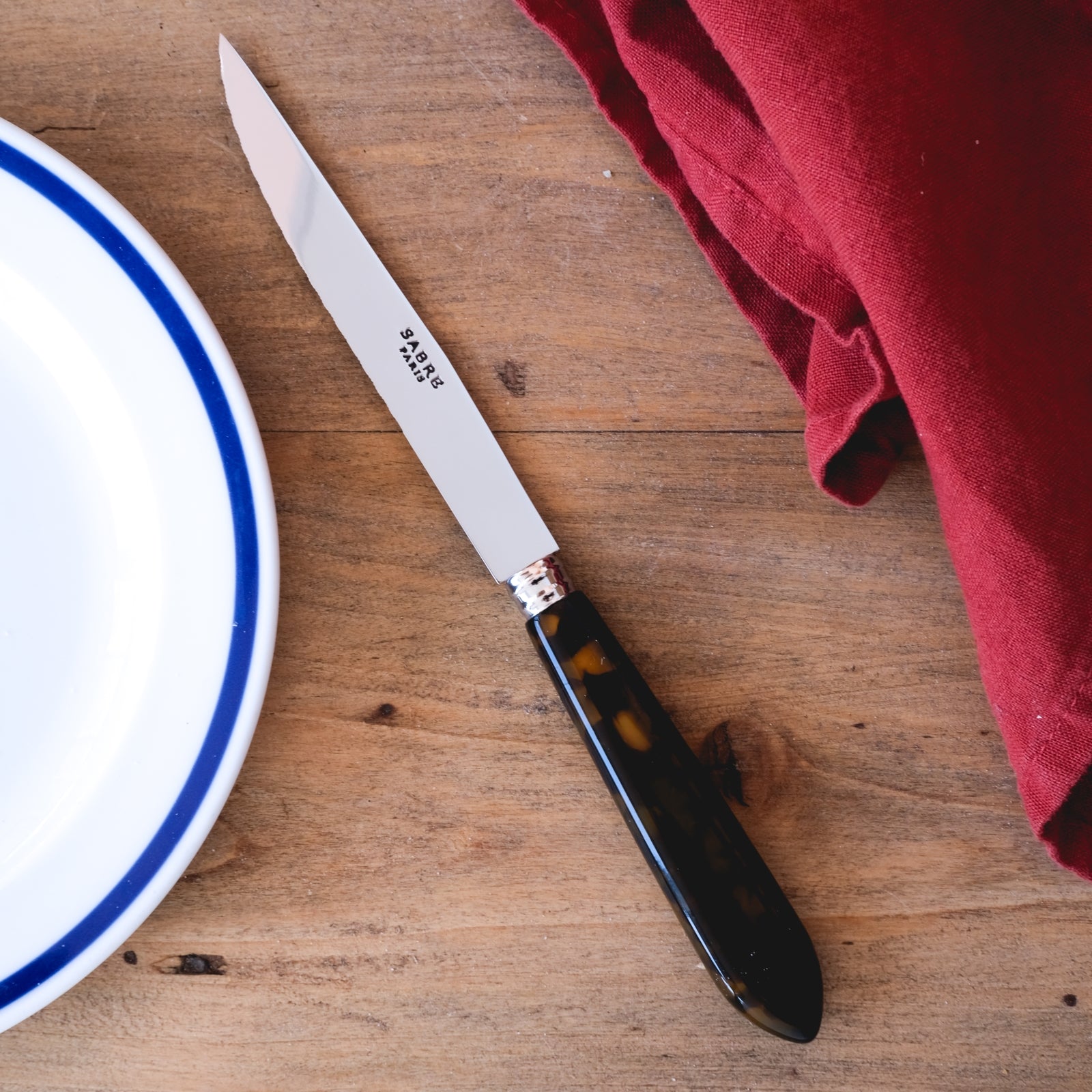 Tortue, Schildpatt-Effekt - Steakmesser