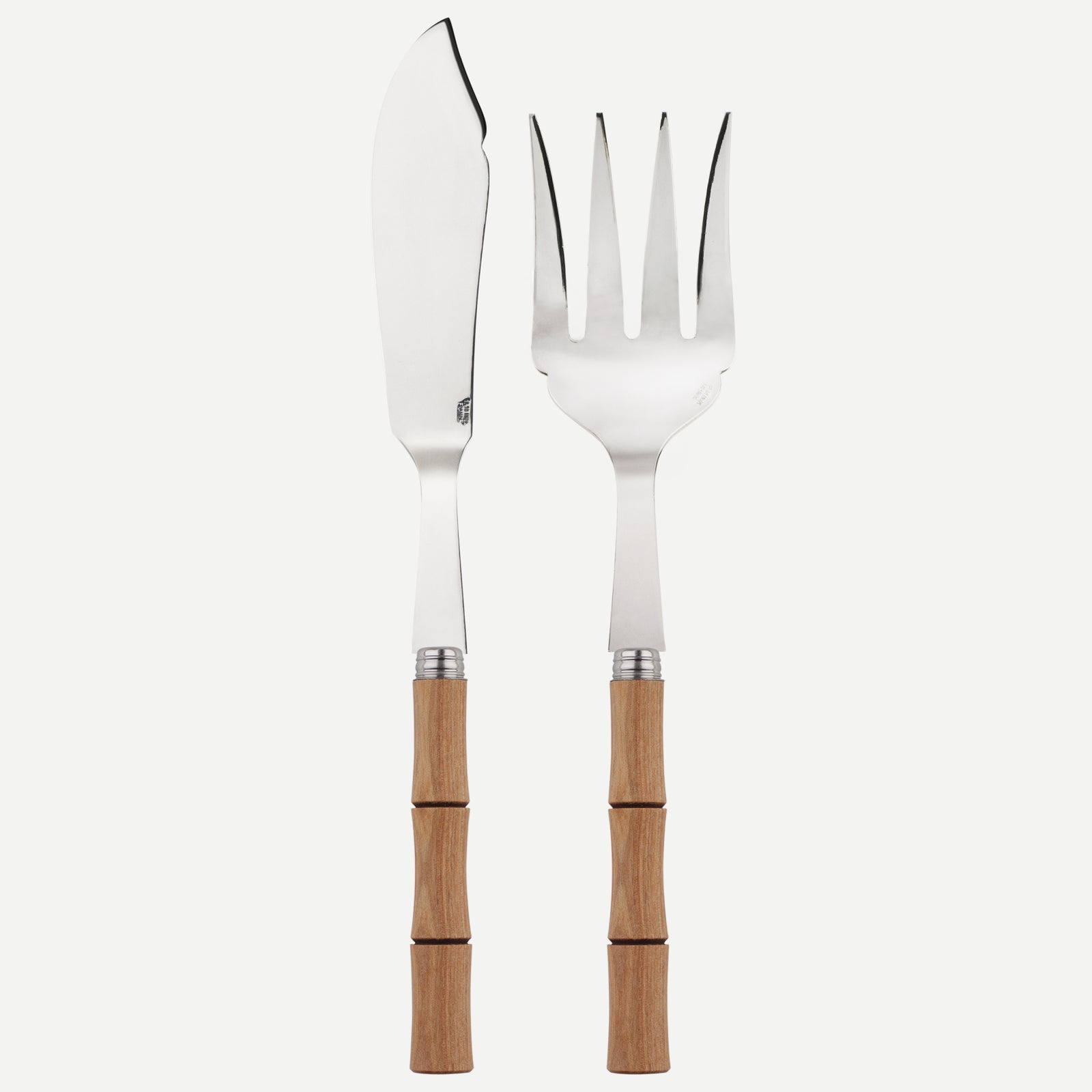 Bambou, Bois stratifié clair - Service à poisson