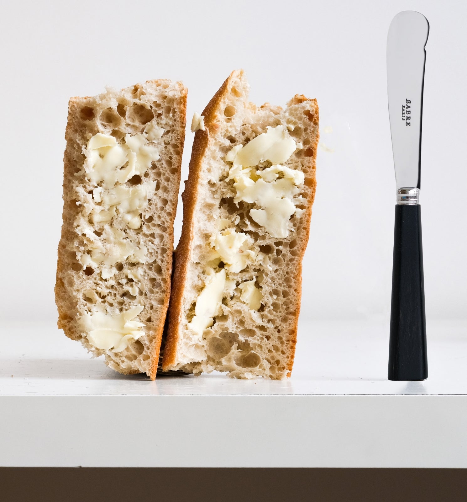 Nature, Bois stratifié noir - Couteau à beurre