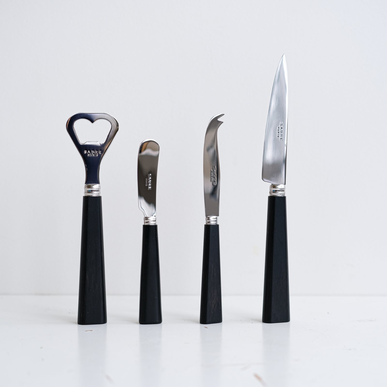 Nature, Bois stratifié noir - Couteau à fromage PM