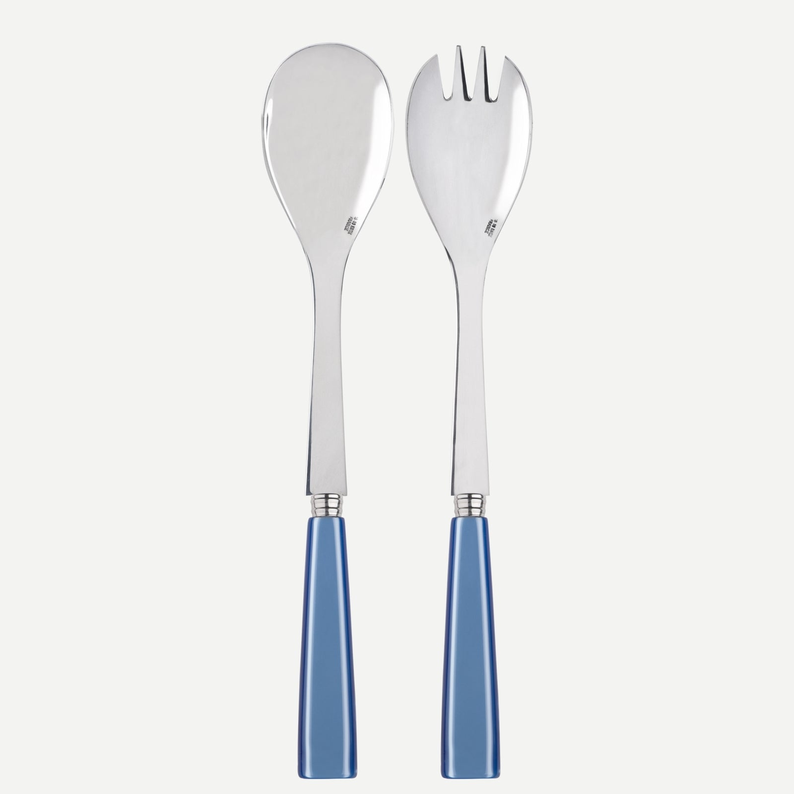 Icône, Bleu clair - Couverts à salade