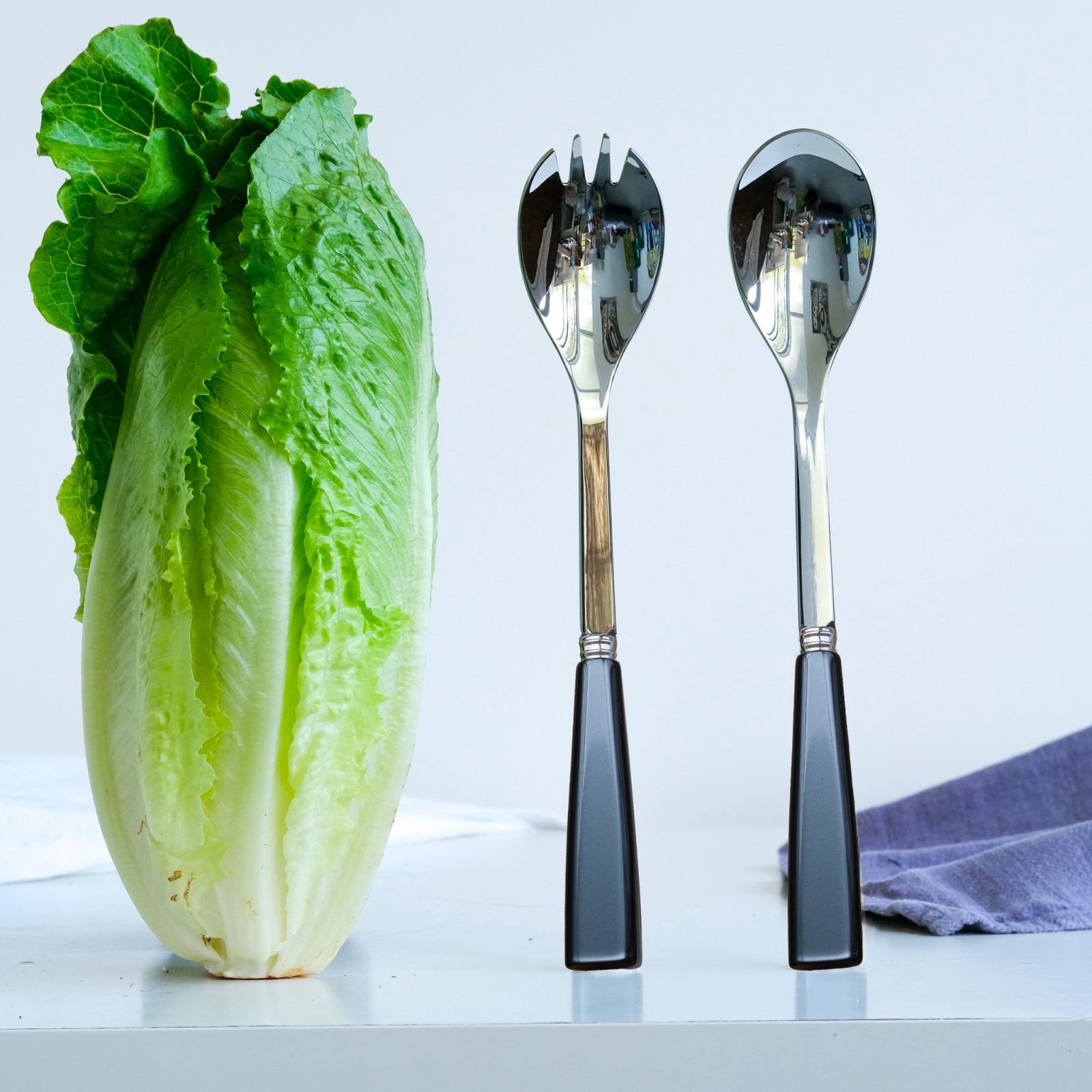 Icône, Anthracite - Couverts à salade