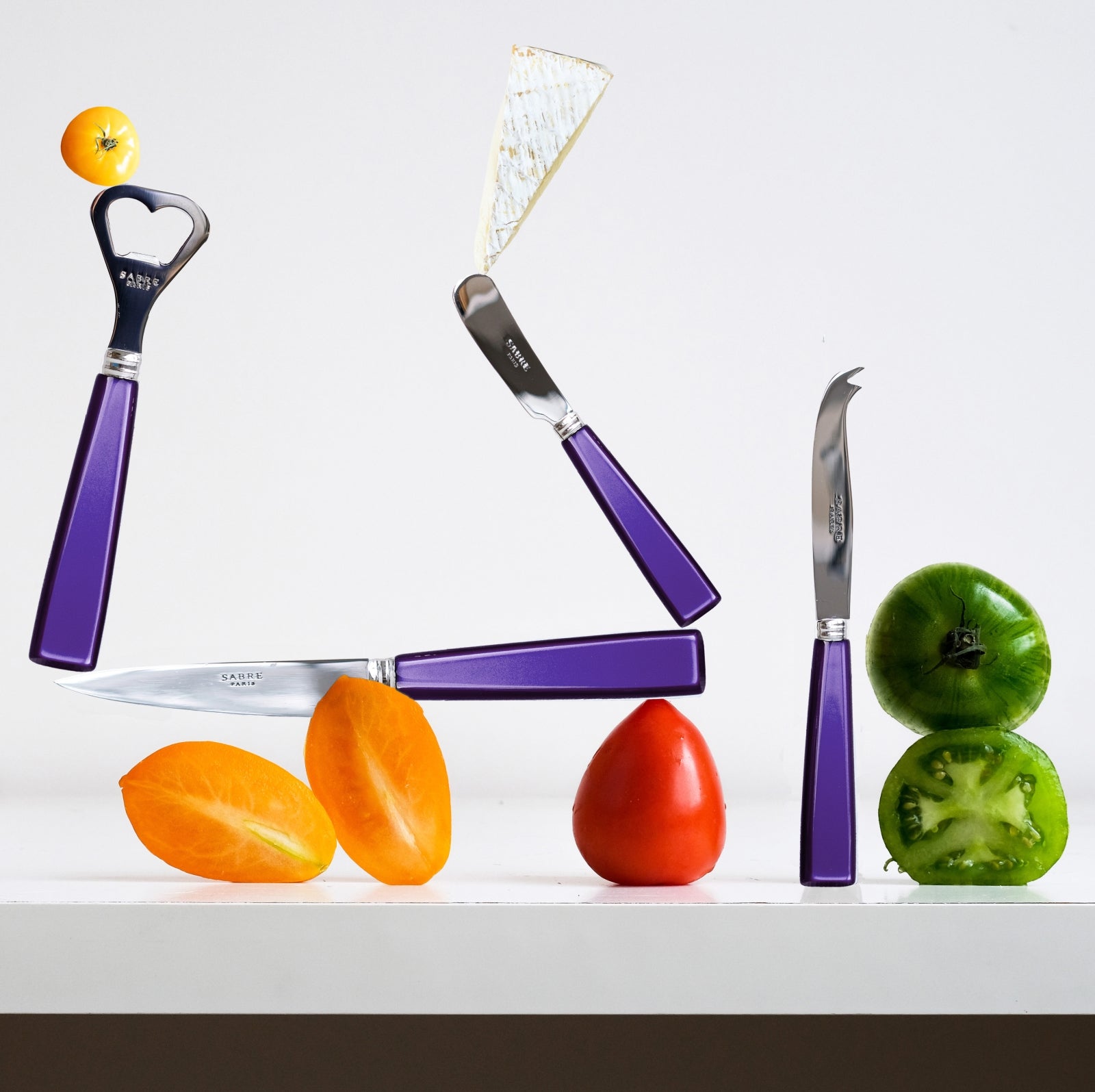 Icône, Purple - Cheese knife large