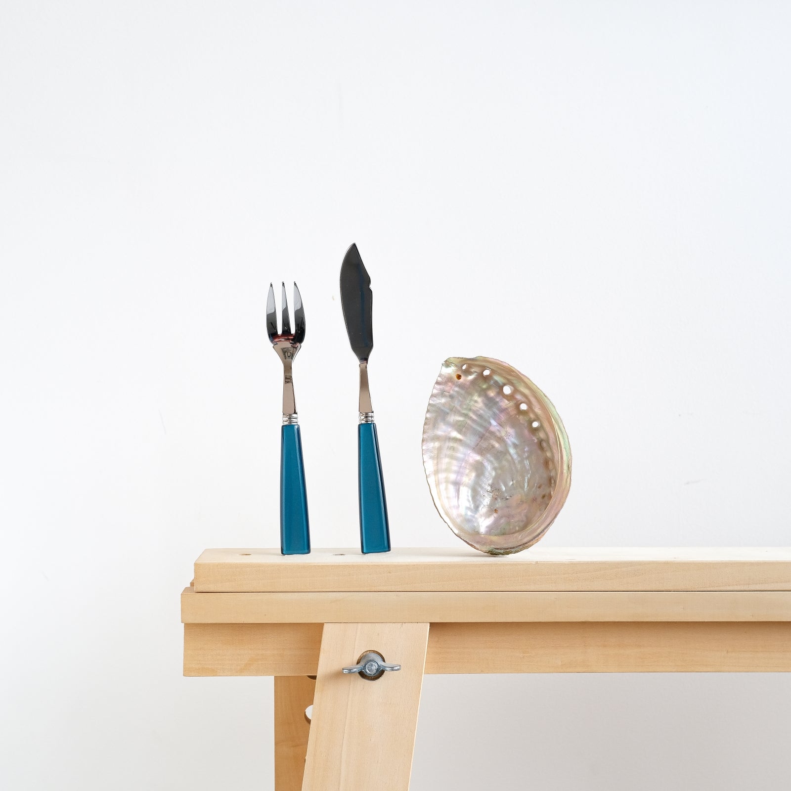 Icône, Turquoise - Couverts à poisson