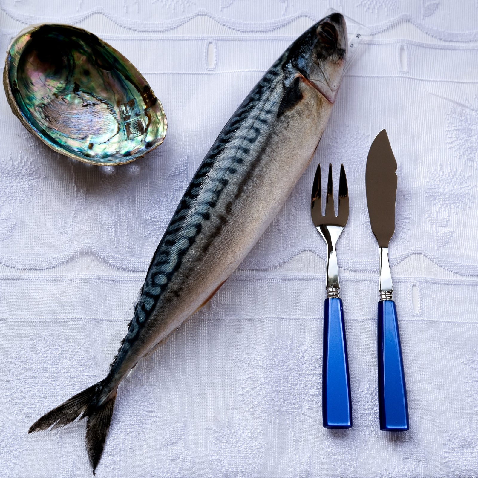 Icône, Bleu outremer - Couverts à poisson