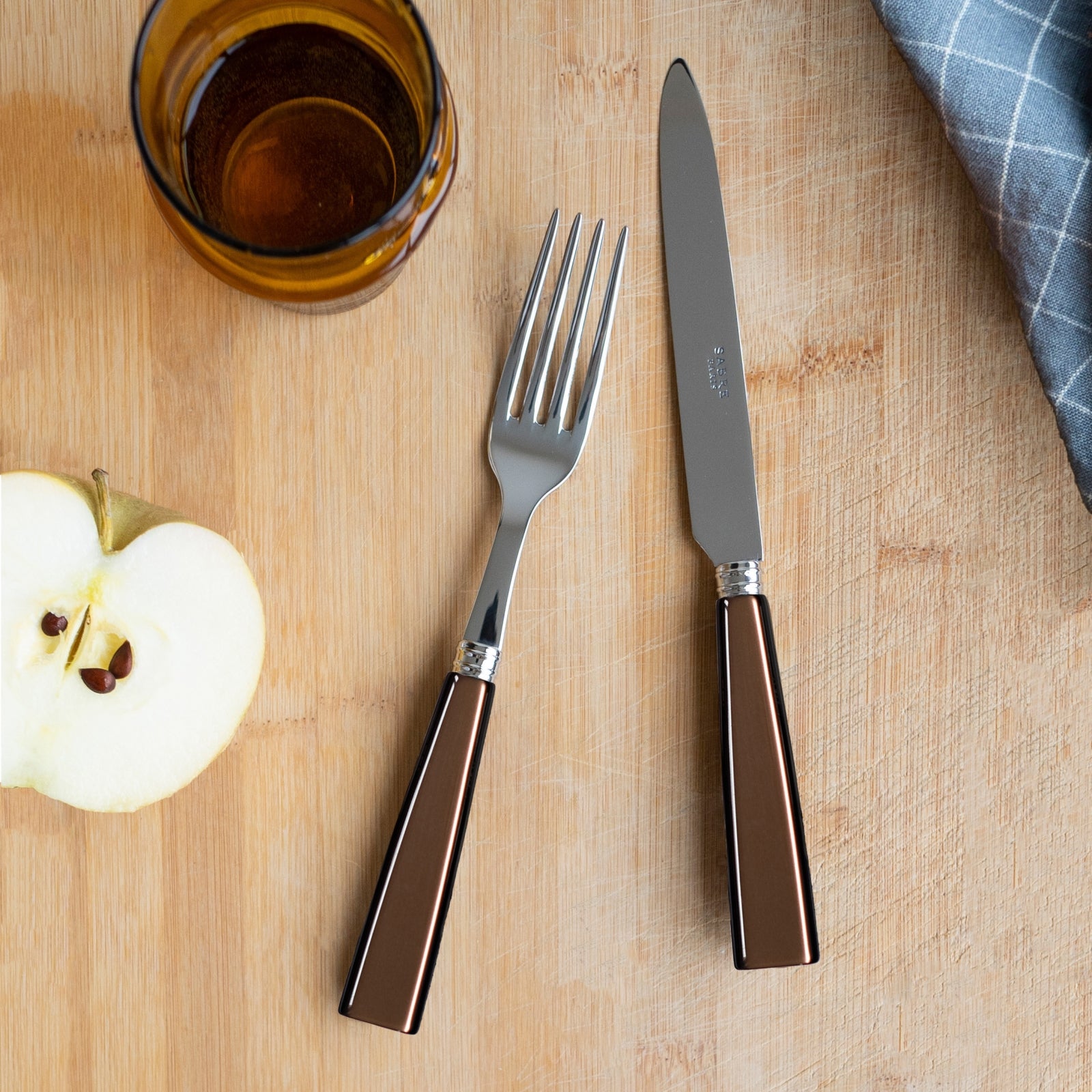 Icône, Marron - Set de 4 couverts de table