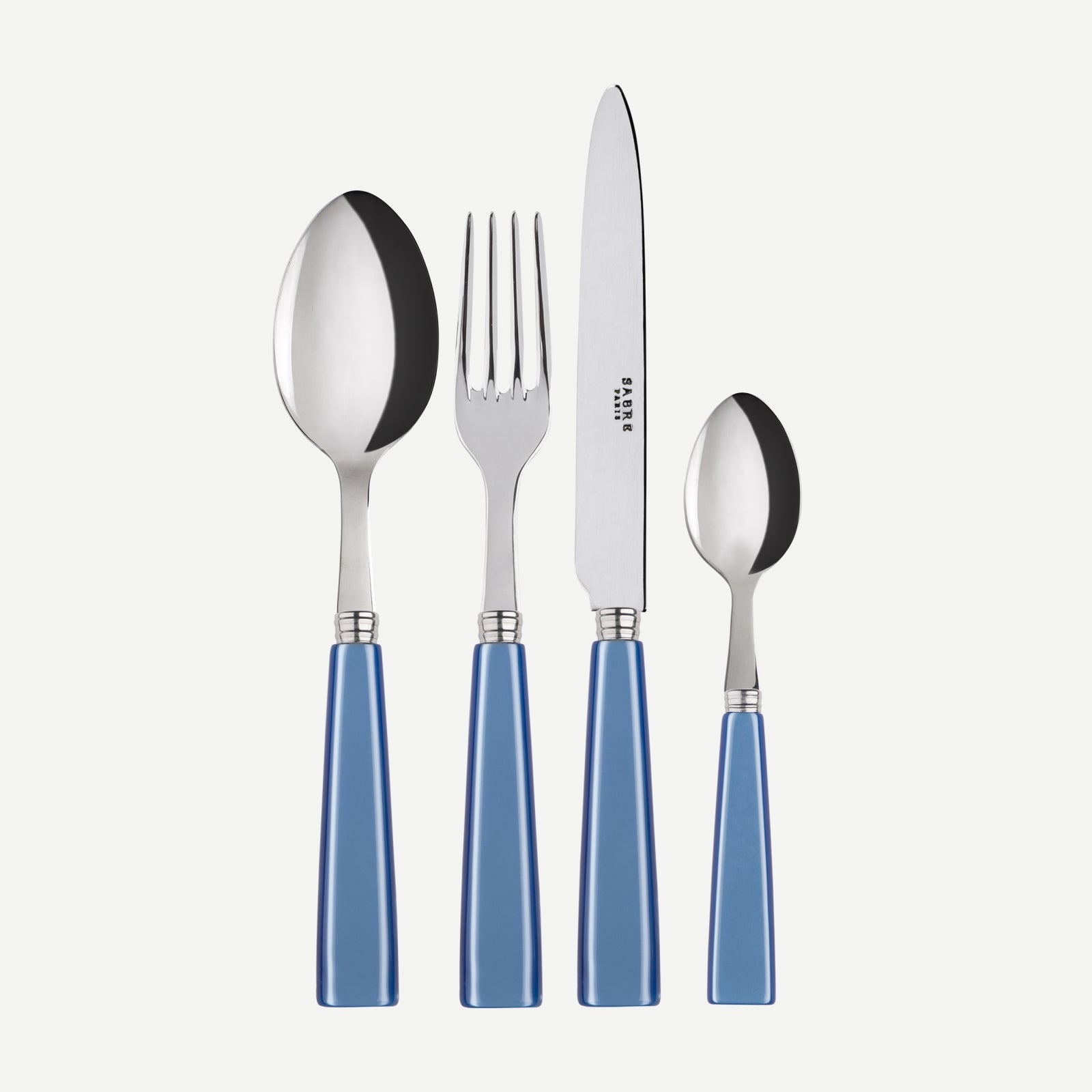 Icône, Bleu clair - Set de 4 couverts de table