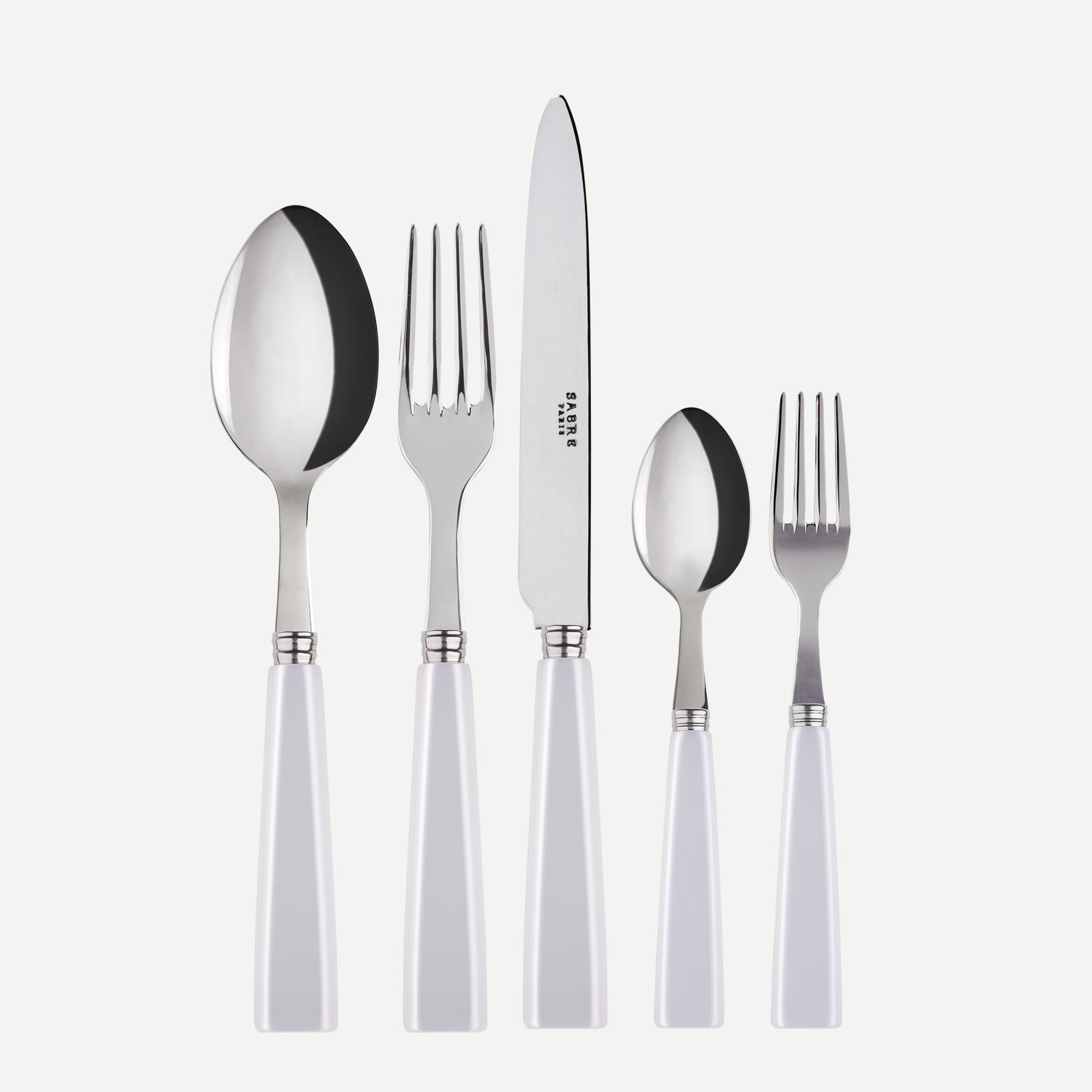 Icône, Blanc - Set de 5 couverts de table