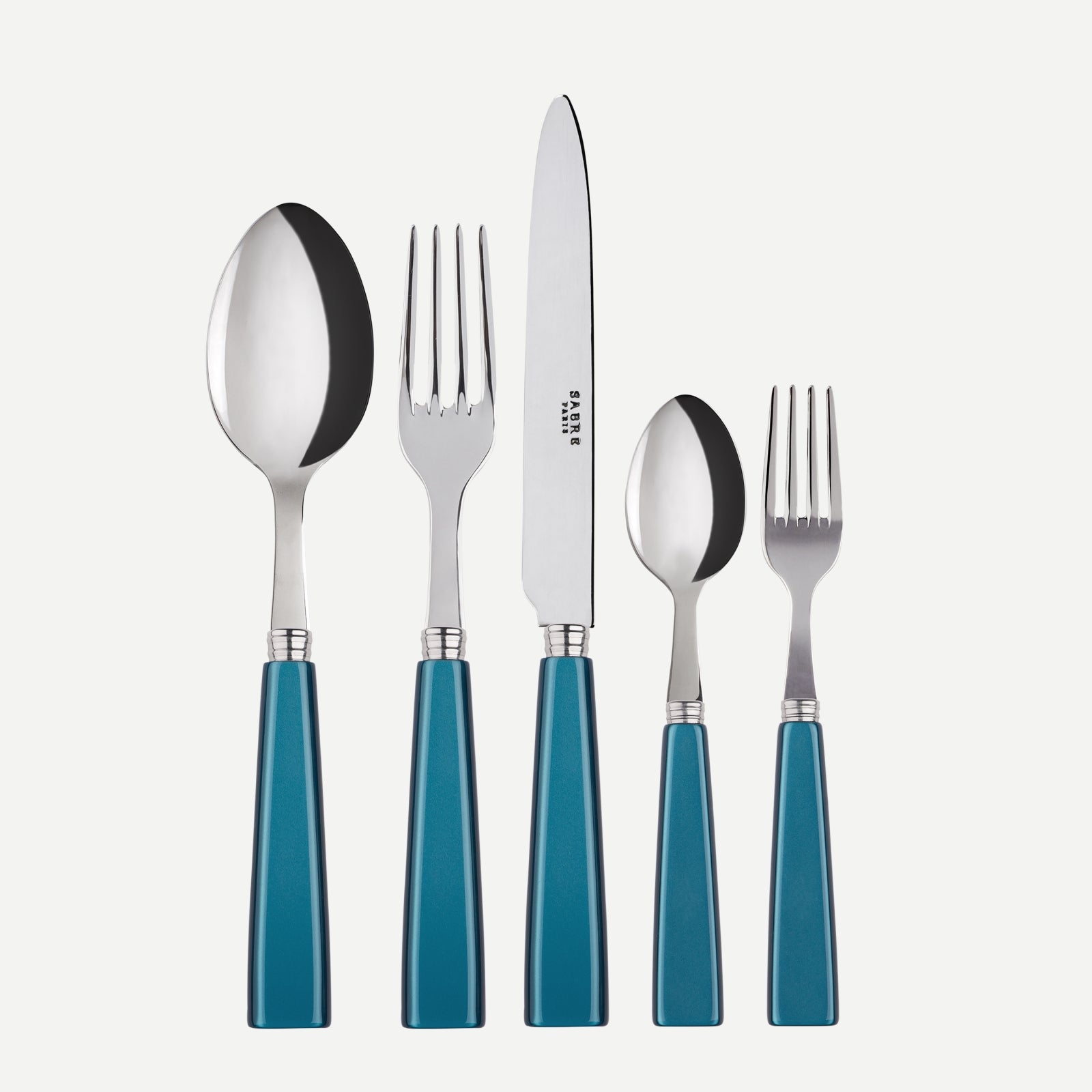 Icône, Turquoise - Set de 5 couverts de table