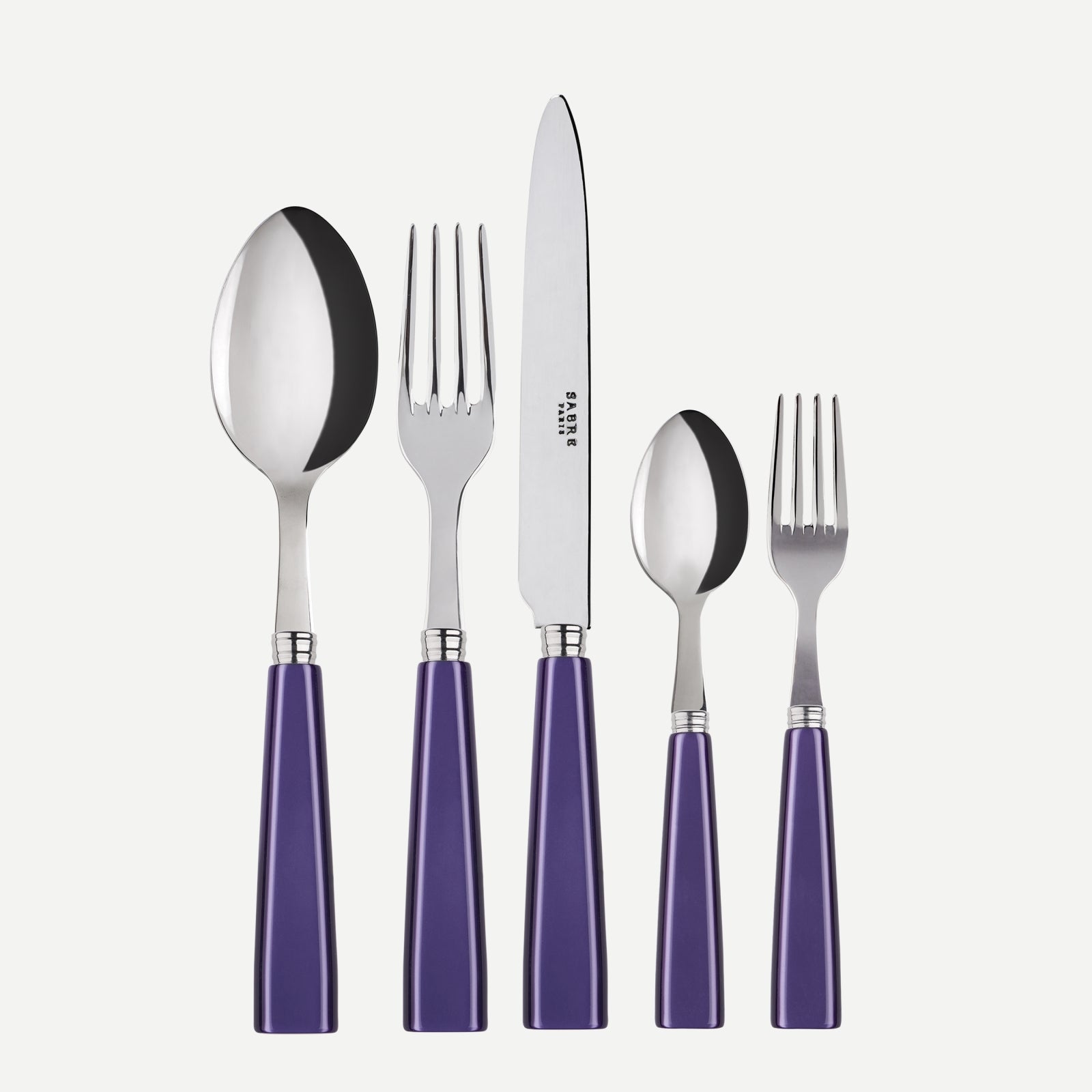 Icône, Purple - 5 pieces cutlery set