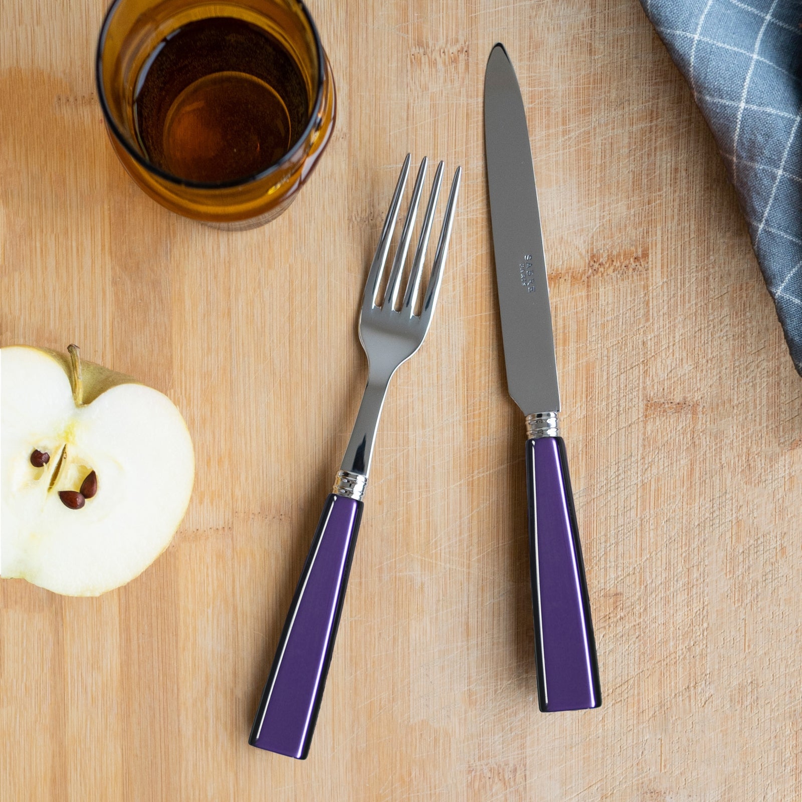 Icône, Purple - 5 pieces cutlery set