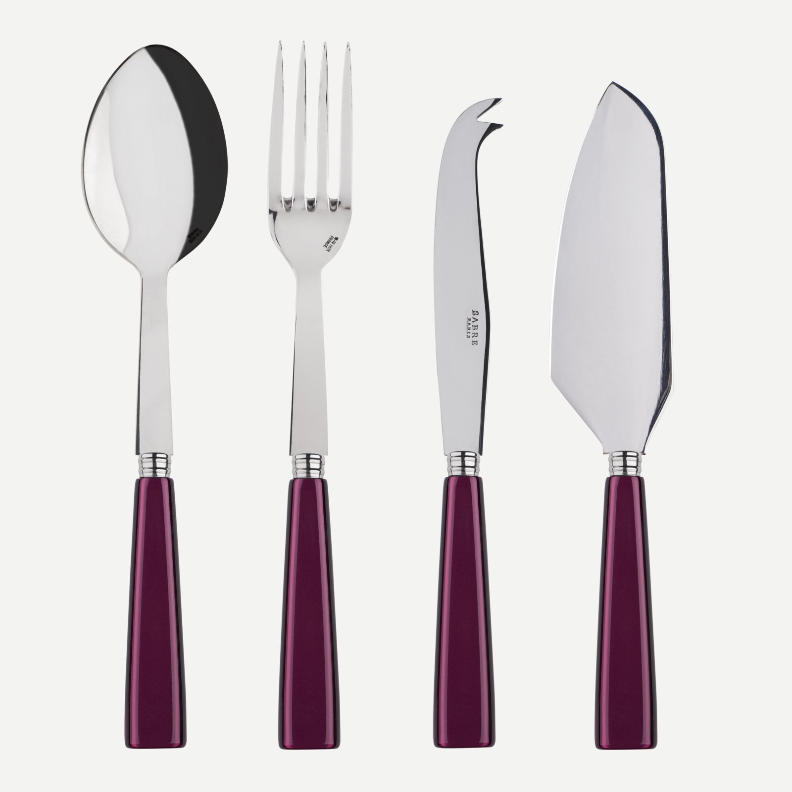Icône, Aubergine - Set Les Essentiels - ensemble de 4 couverts de service