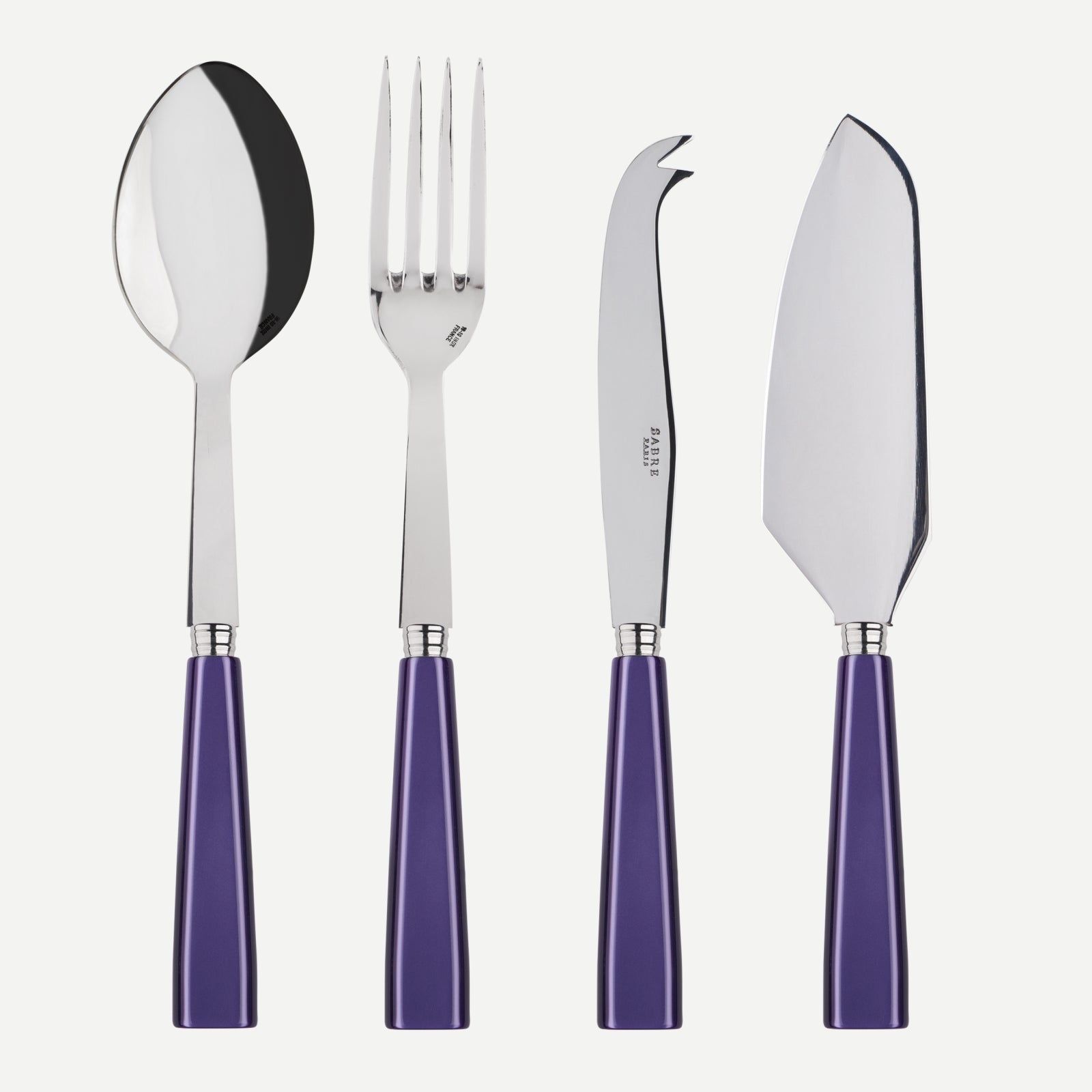 Icône, Violet - Set Les Essentiels - ensemble de 4 couverts de service