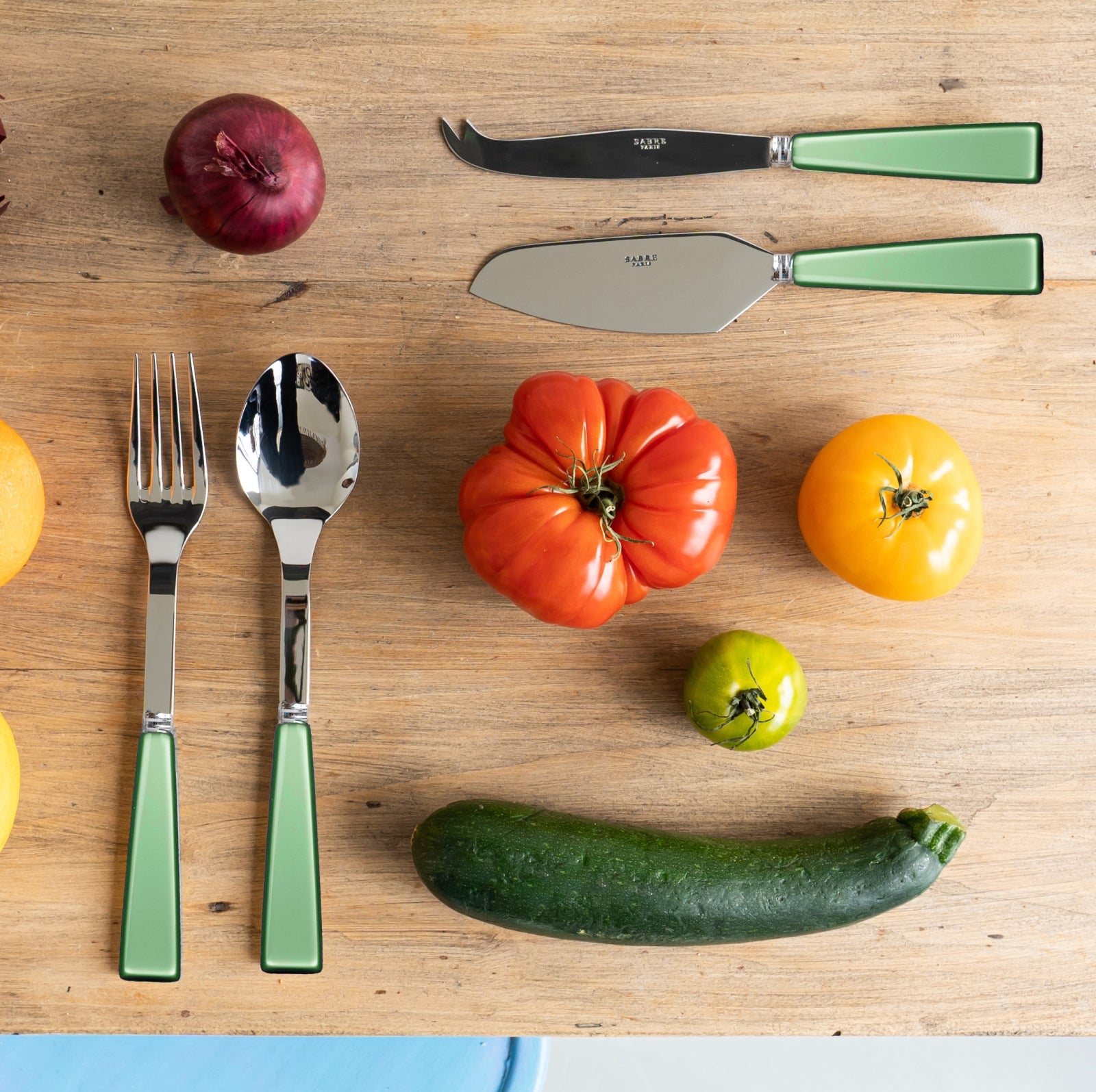 Icône, Gartengrün - Servierbesteck-Set