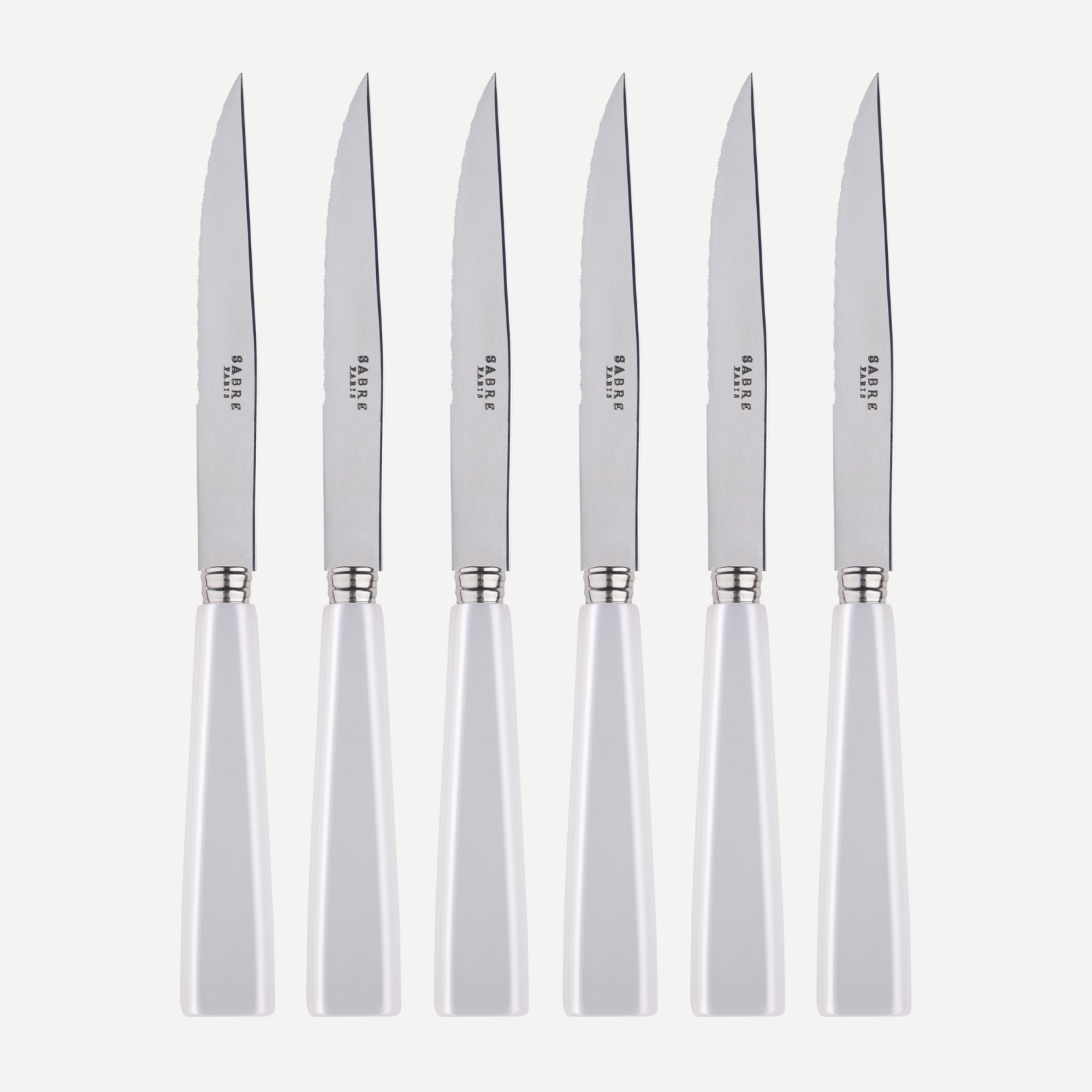 Icône, White - Set of 6 steak knives
