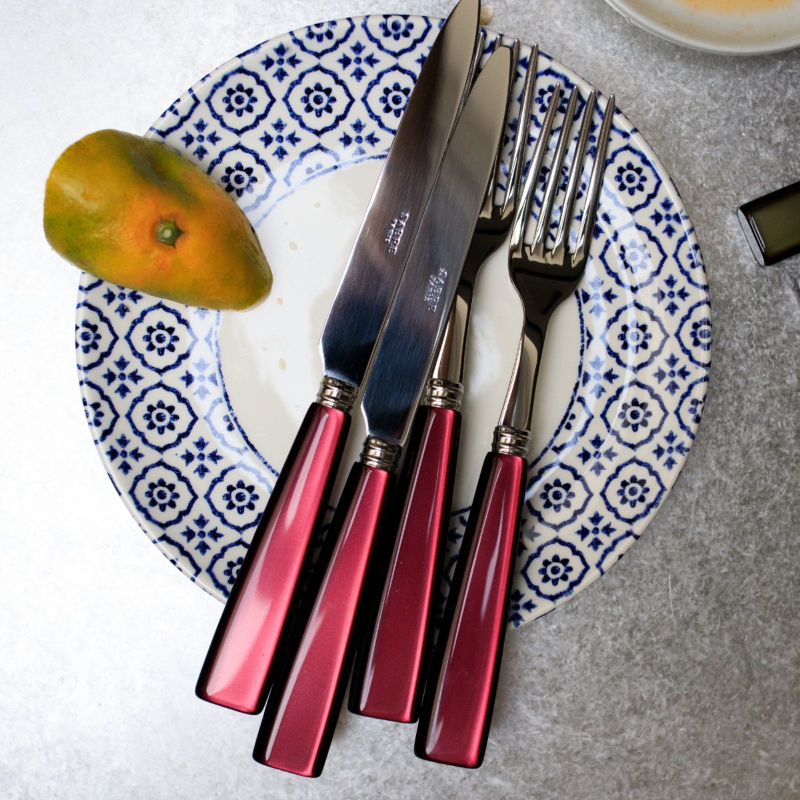 Icône, Red - 48 pieces cutlery set