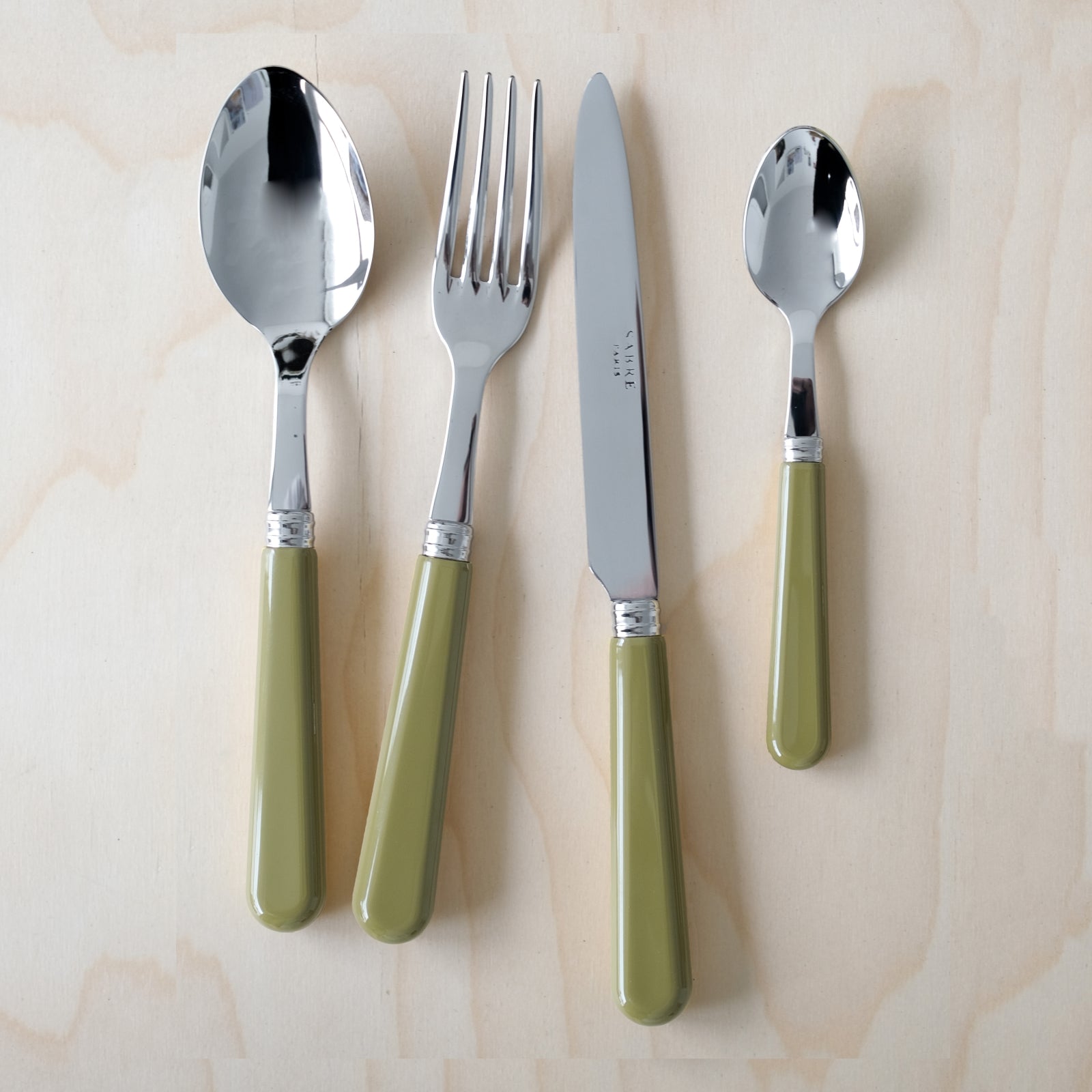 Pop, Sauge - Set de 5 couverts de table
