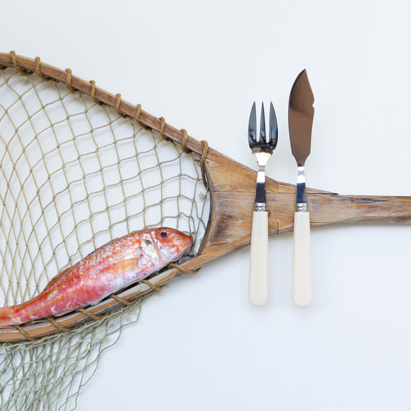 Pop unis, Elfenbein - Fischbesteck