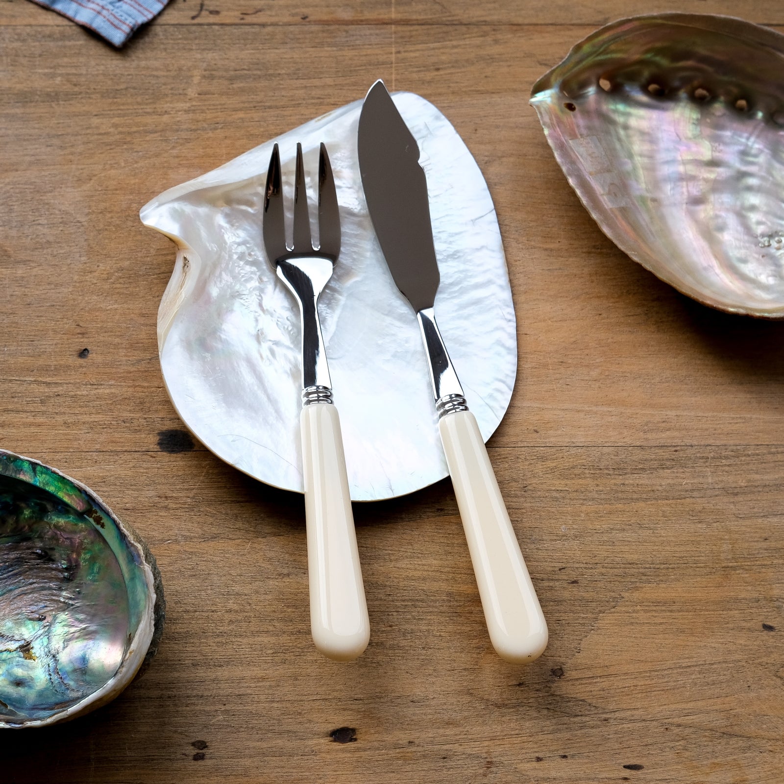 Pop, Ivoire - Couverts à poisson