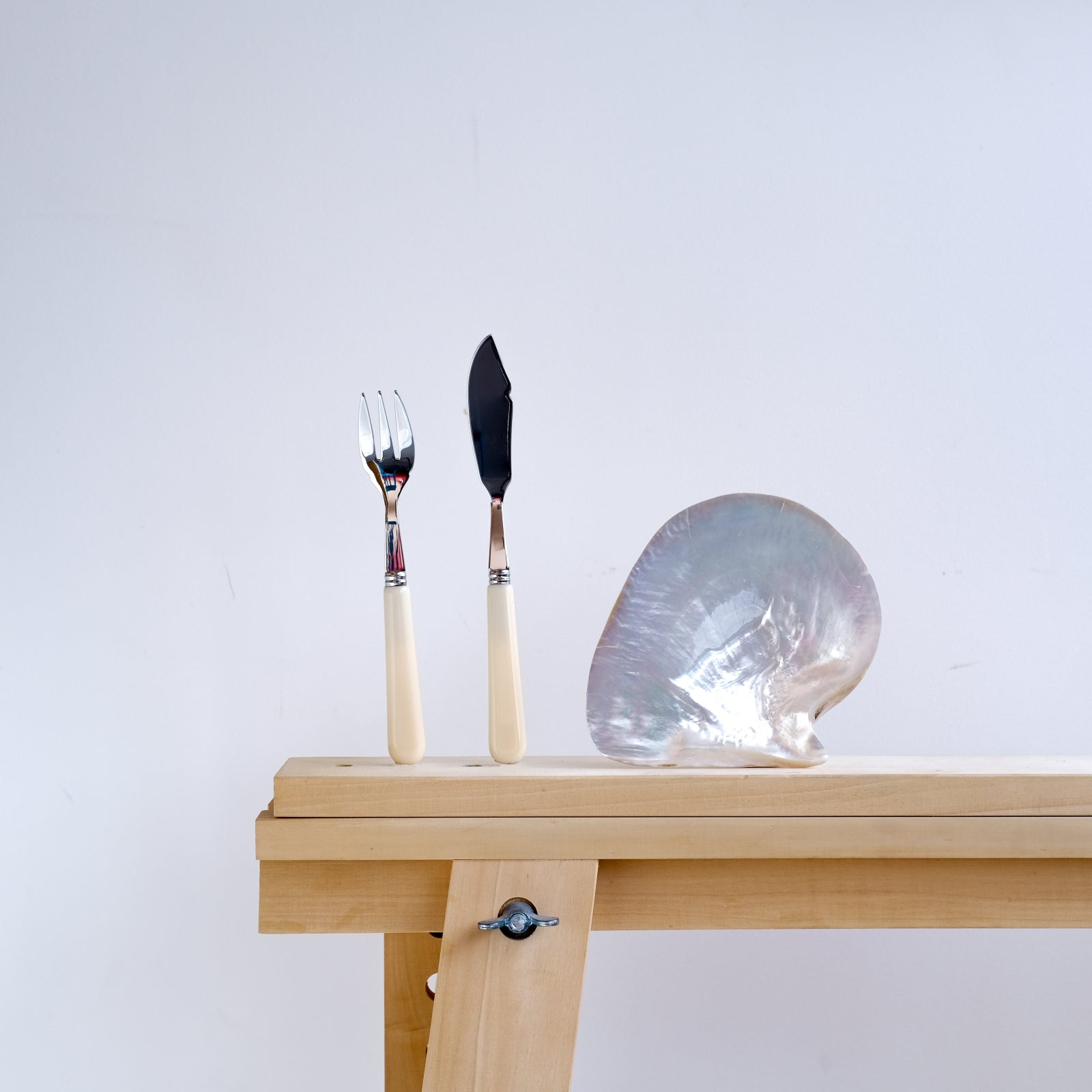 Pop unis, Elfenbein - Fischbesteck