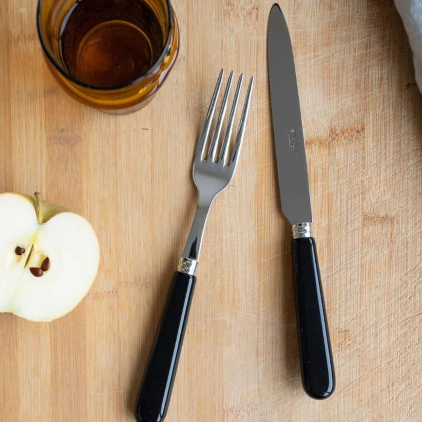 Pop, Noir - Set de 4 couverts de table