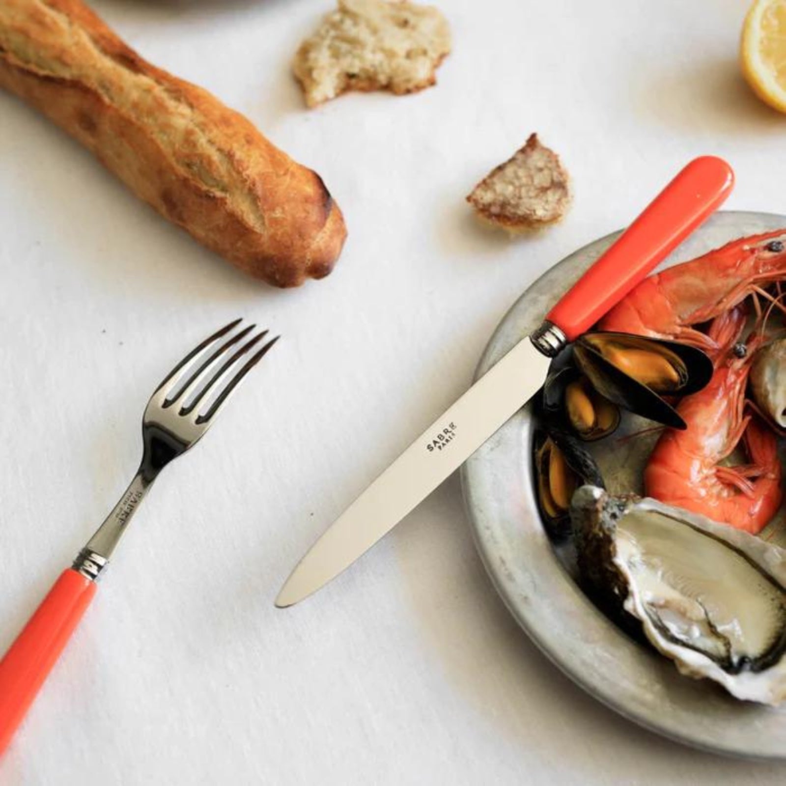 Pop, Orange - Set de 4 couverts de table