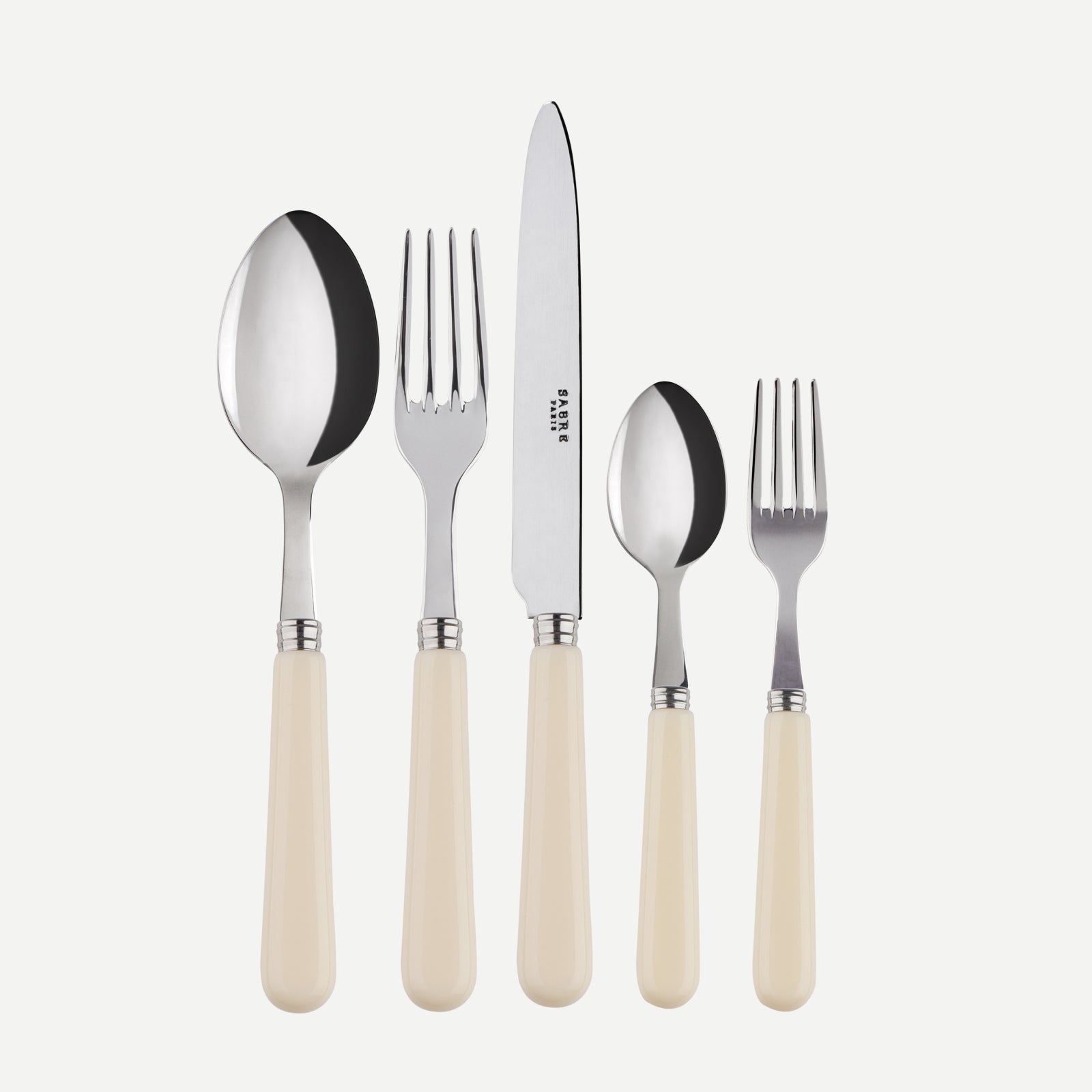 Pop, Ivoire - Set de 5 couverts de table