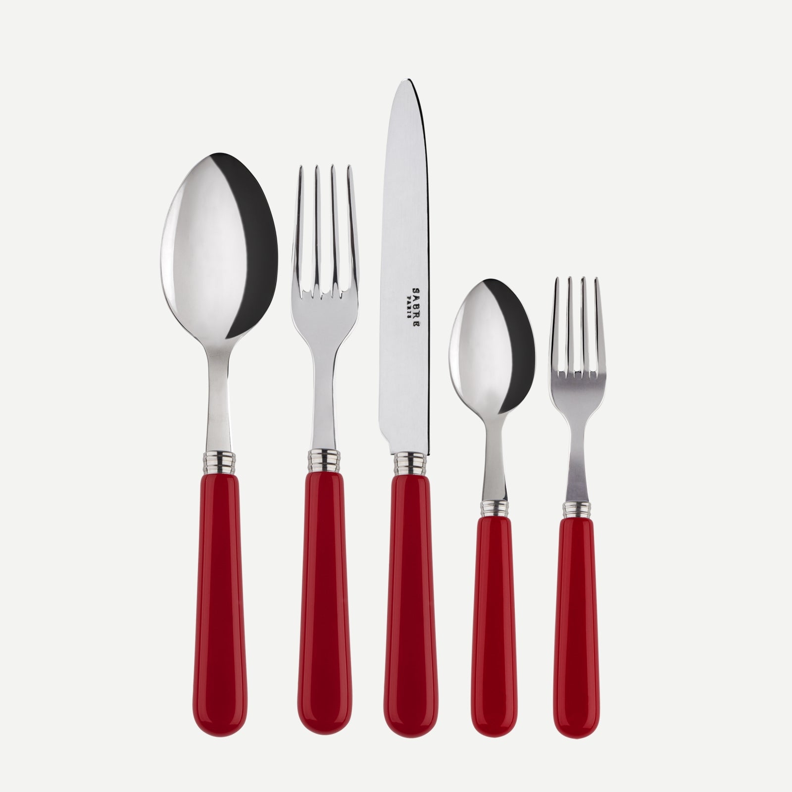 Pop, Bordeaux - Set de 5 couverts de table