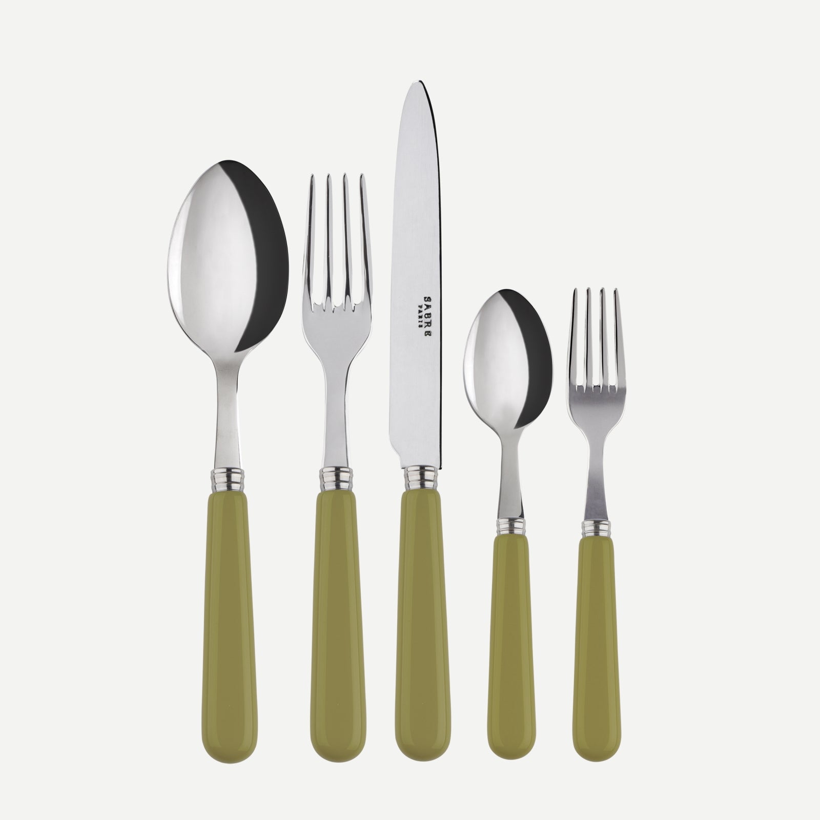 Pop, Sauge - Set de 5 couverts de table