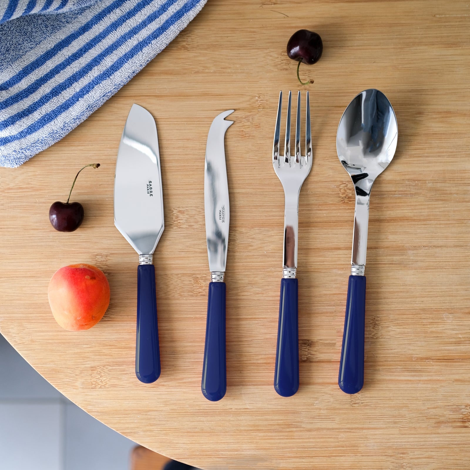 Pop, Bleu marine - Set Les Essentiels - ensemble de 4 couverts de service