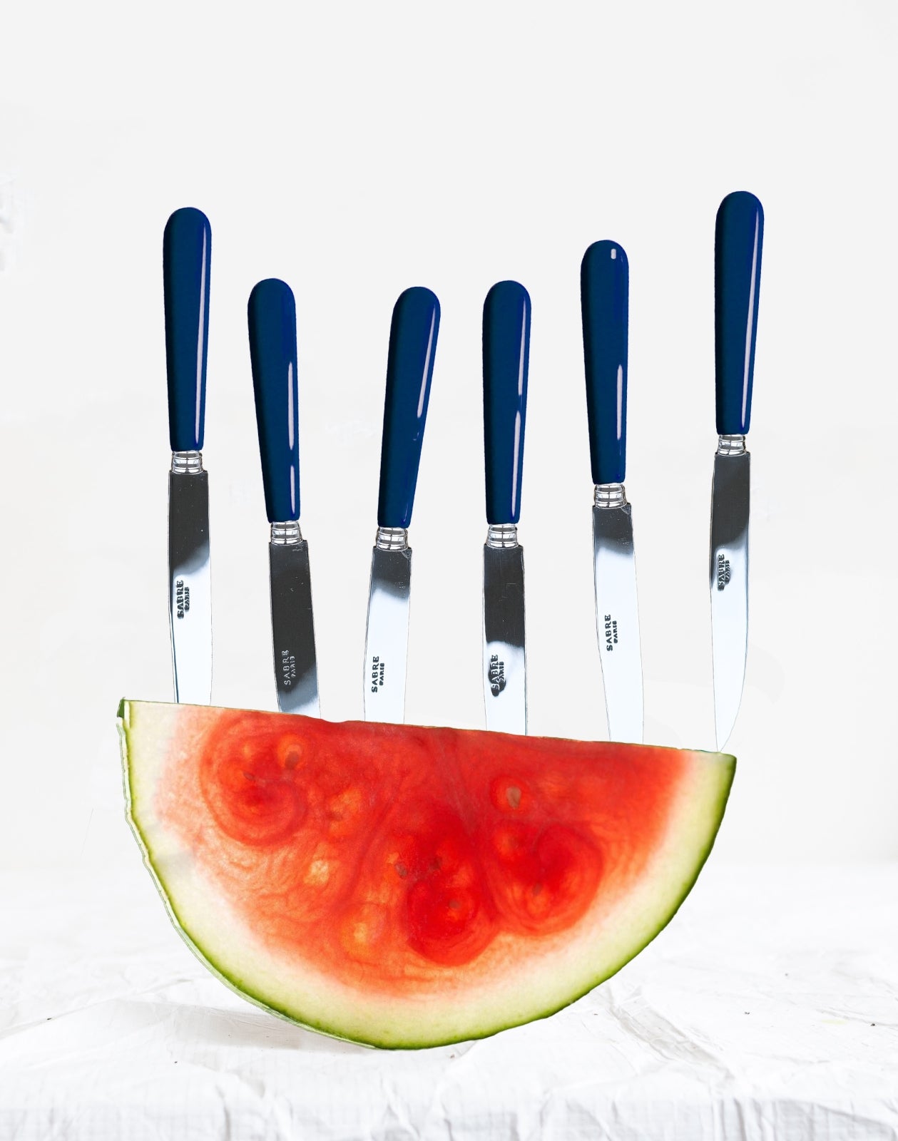 Pop, Bleu marine - Set de 6 couteaux à steak