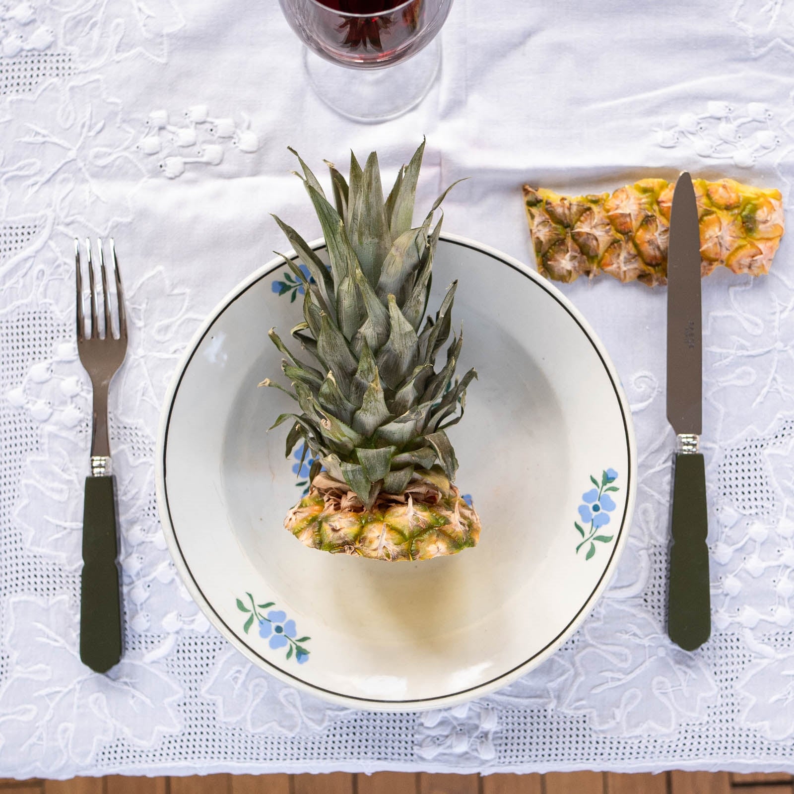 Gustave, Gris - Set de 4 couverts de table