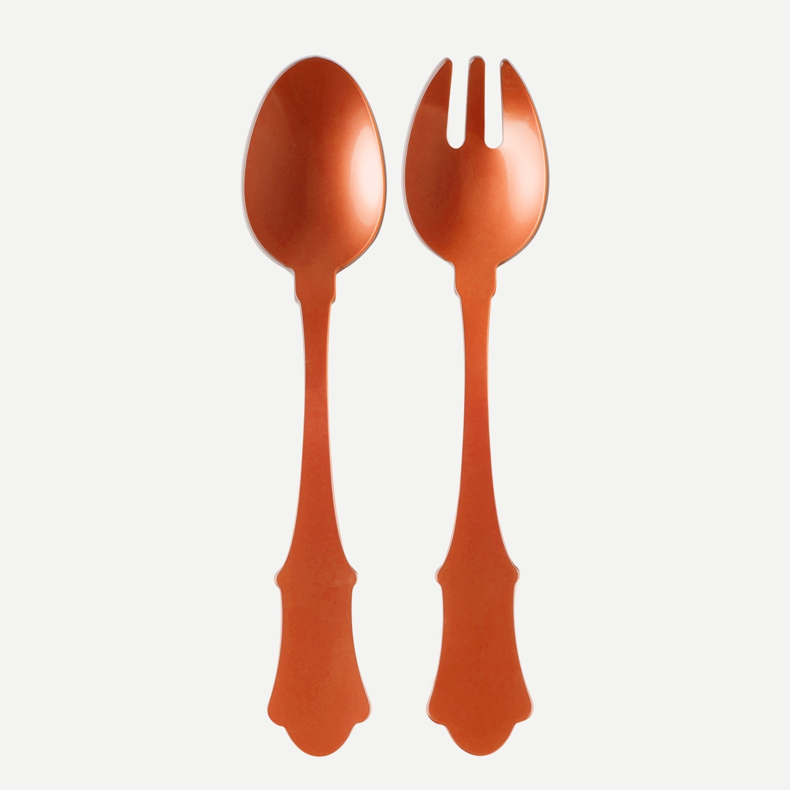 Honorine, Orange - Salad cutlery set