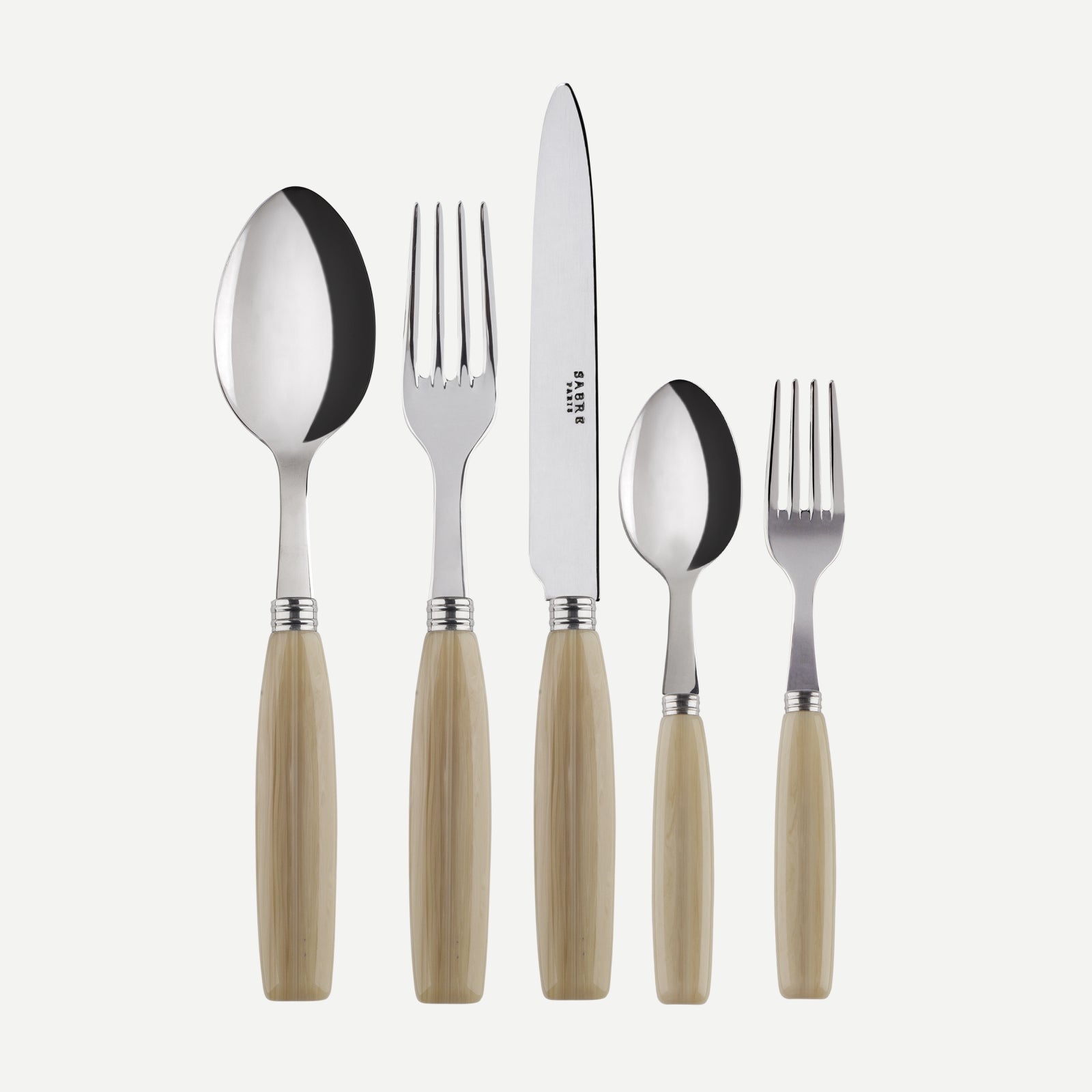 Djembe, Faux Horn - 5 pieces cutlery set