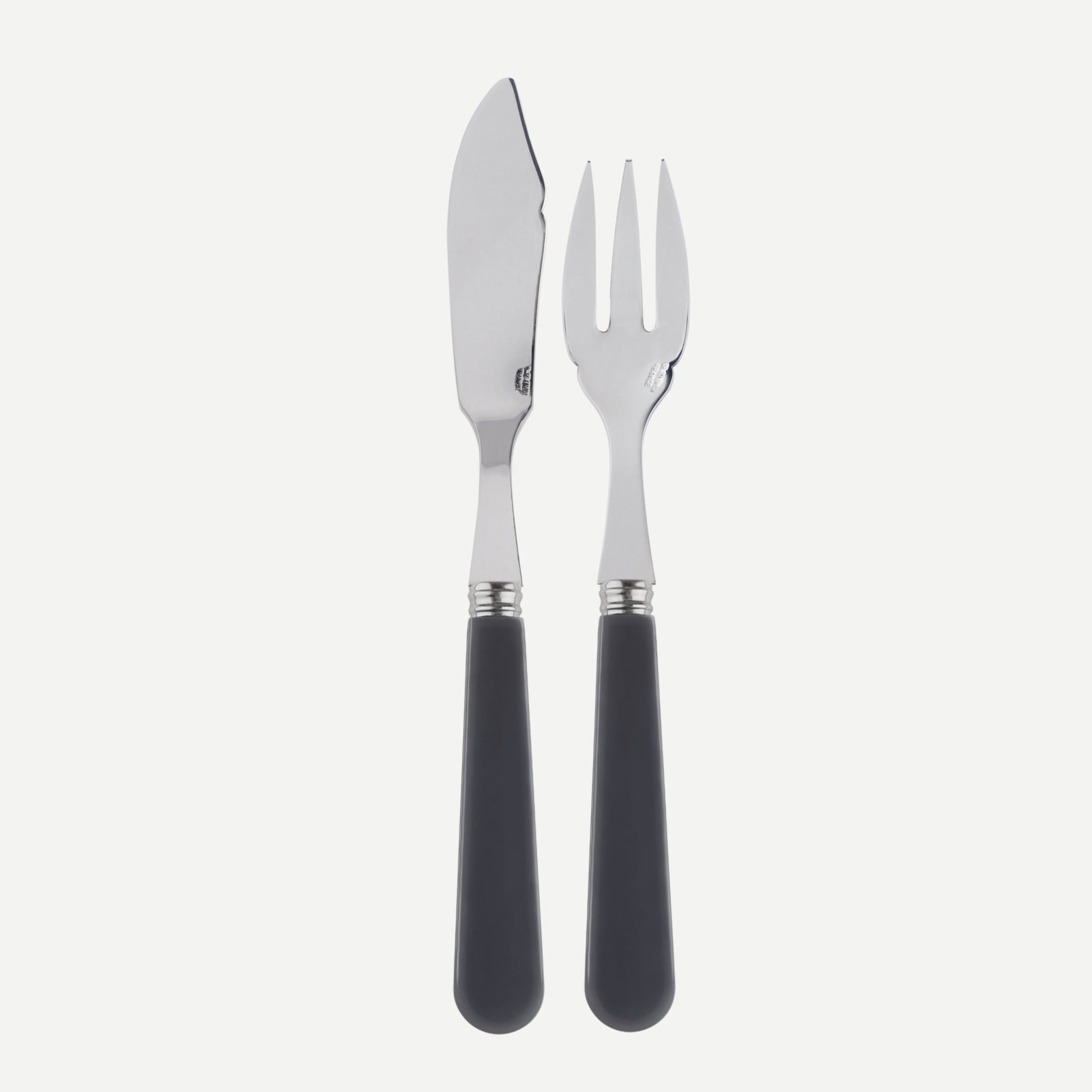 Duo, Dark grey - Fish set