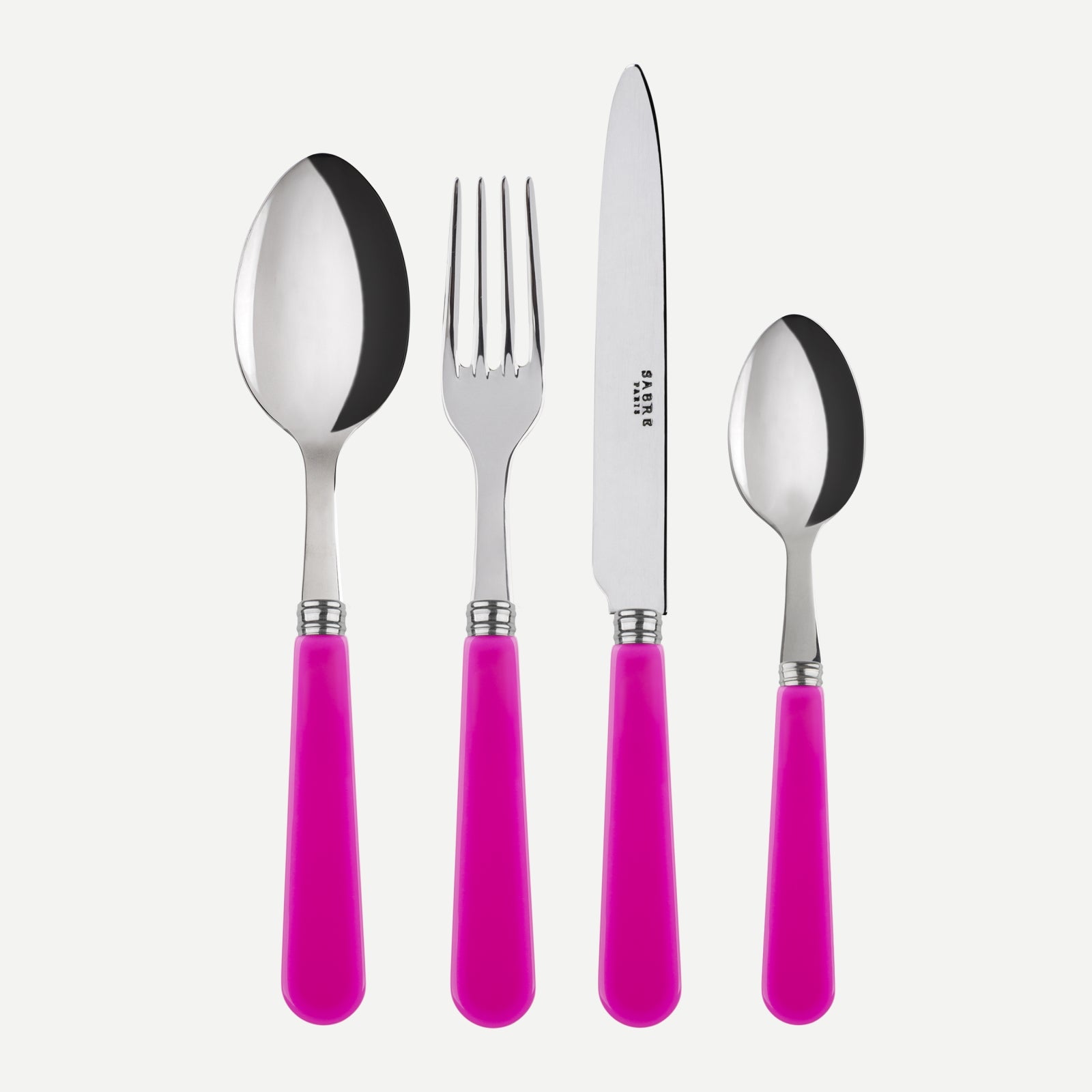 Duo, Pink - 4 pieces cutlery set
