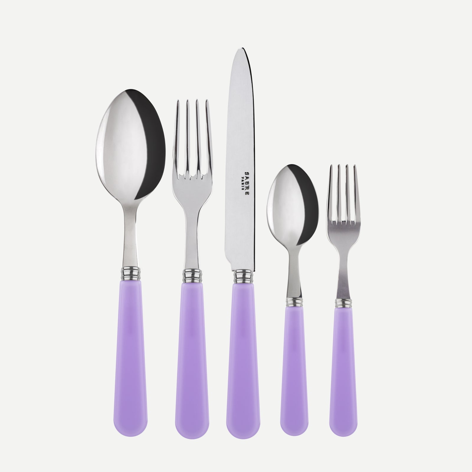 Duo, Lilac - 5 pieces cutlery set