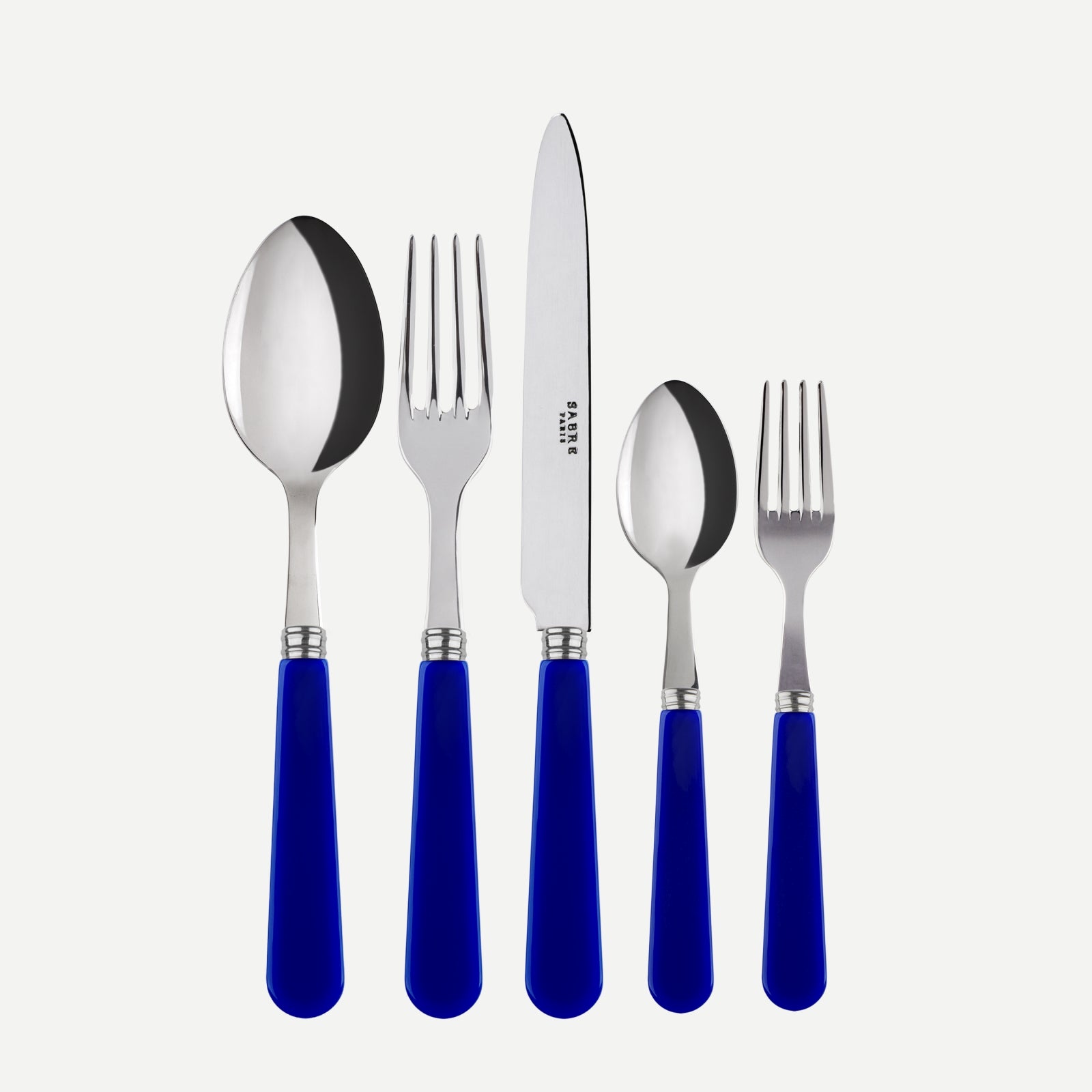 Duo, Lapis blue - 5 pieces cutlery set