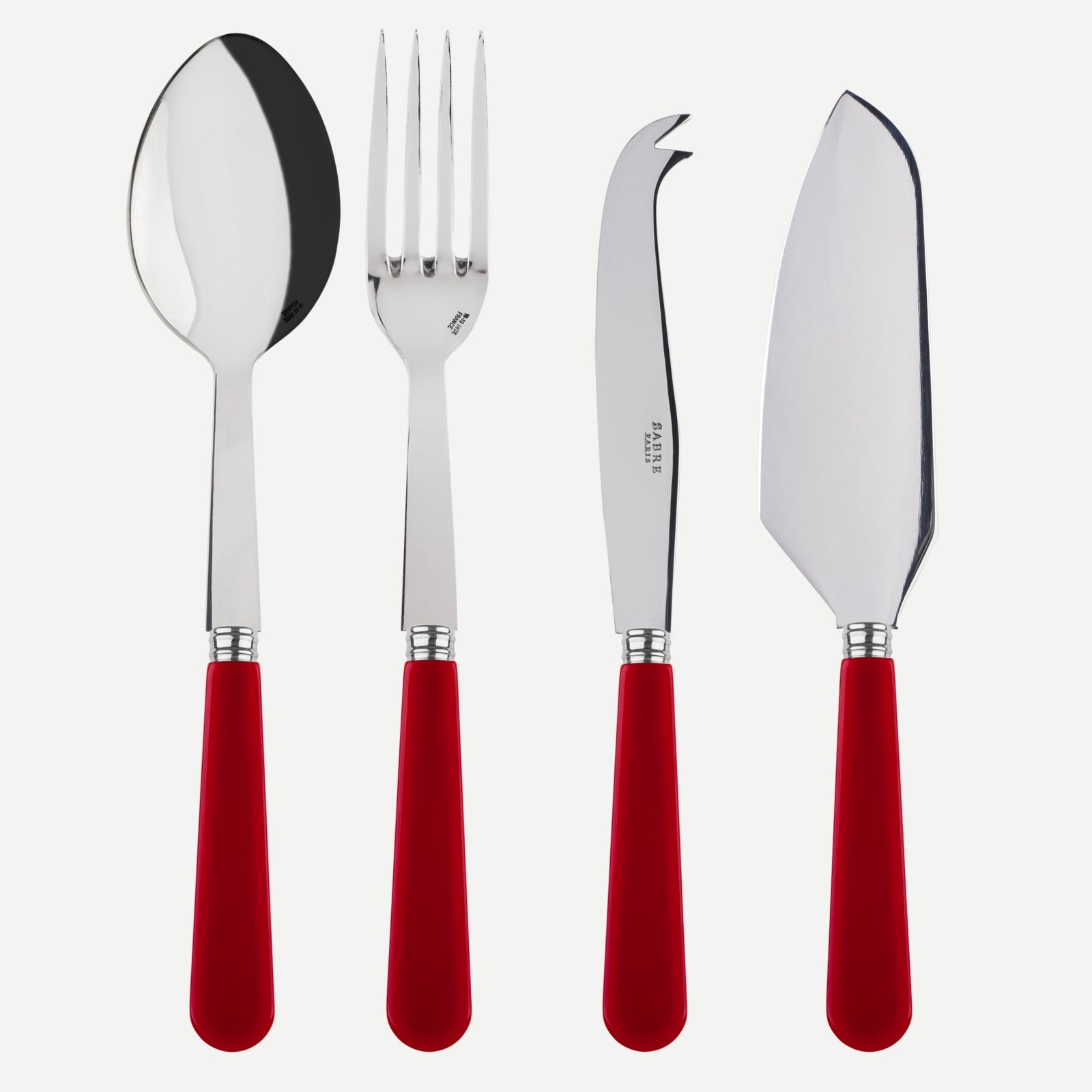 Duo, Rouge - Set Les Essentiels - ensemble de 4 couverts de service