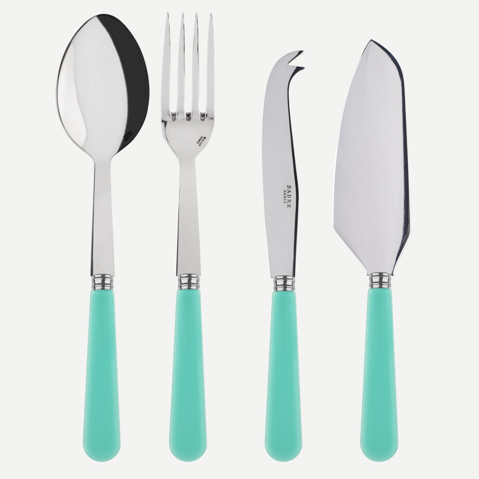 Duo, Turquoise - Set Les Essentiels - ensemble de 4 couverts de service