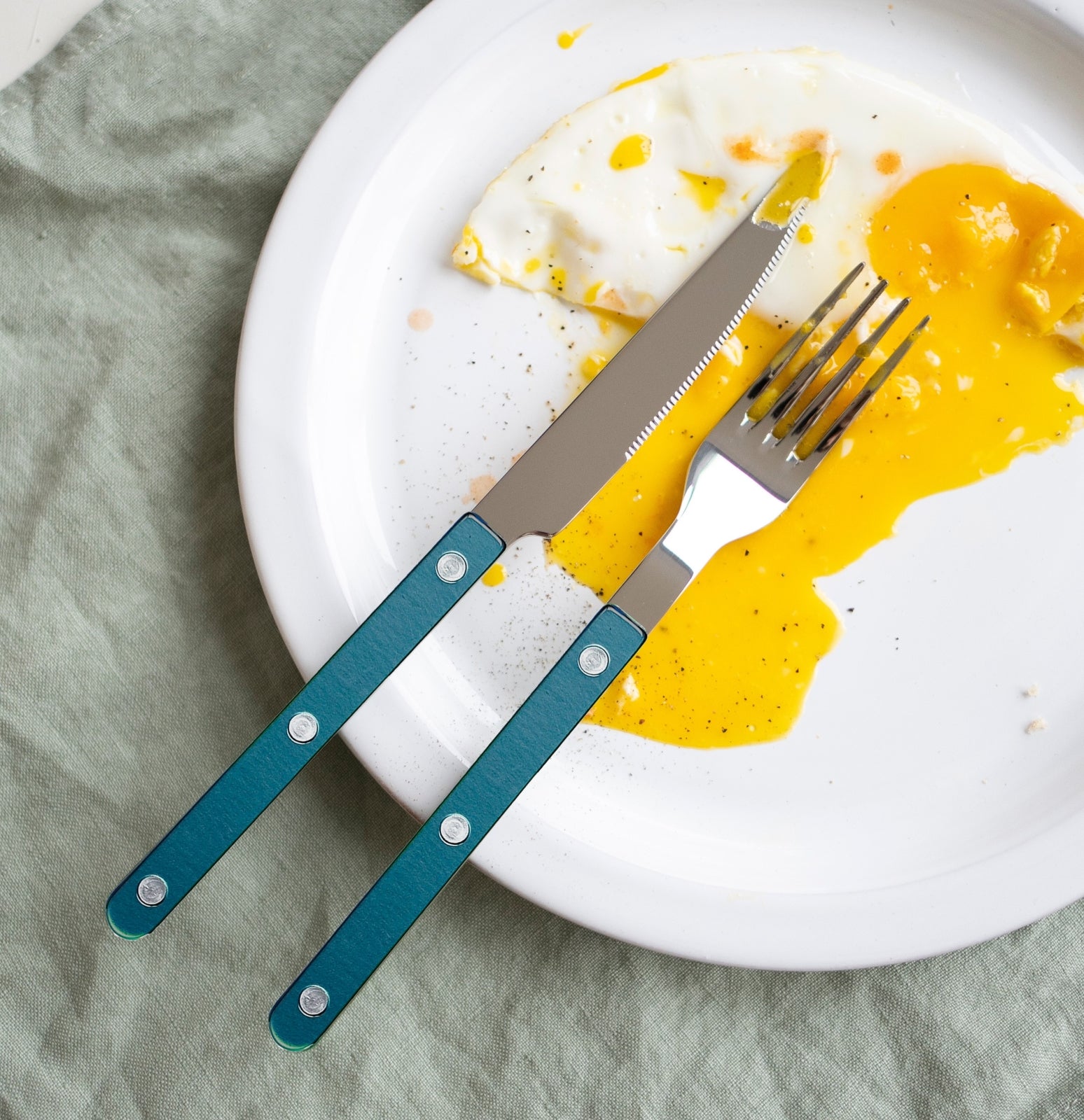 Bistrot Pearly, Turquoise - Couteau de table