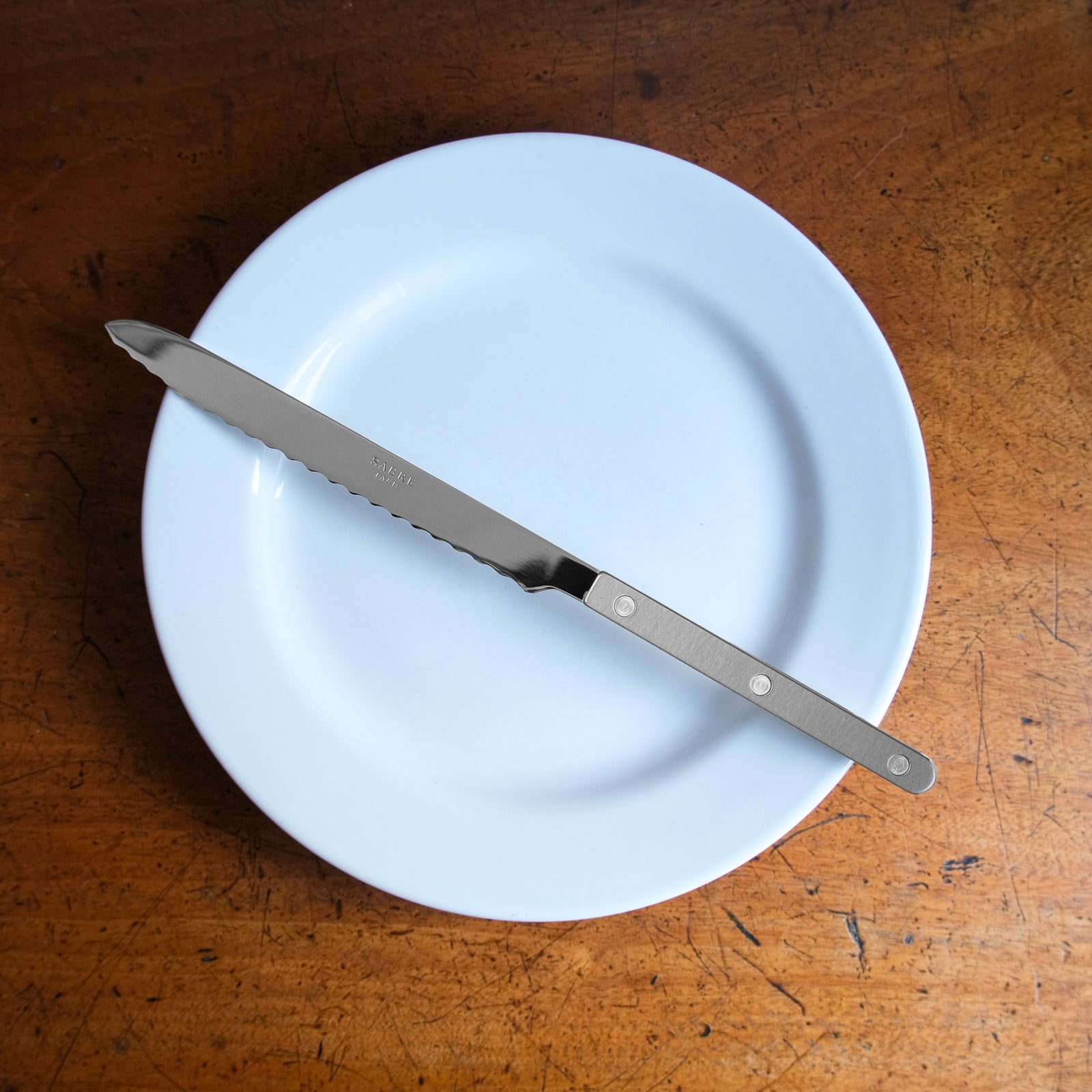 Bistrot Pearly, Gris - Couteau à pain