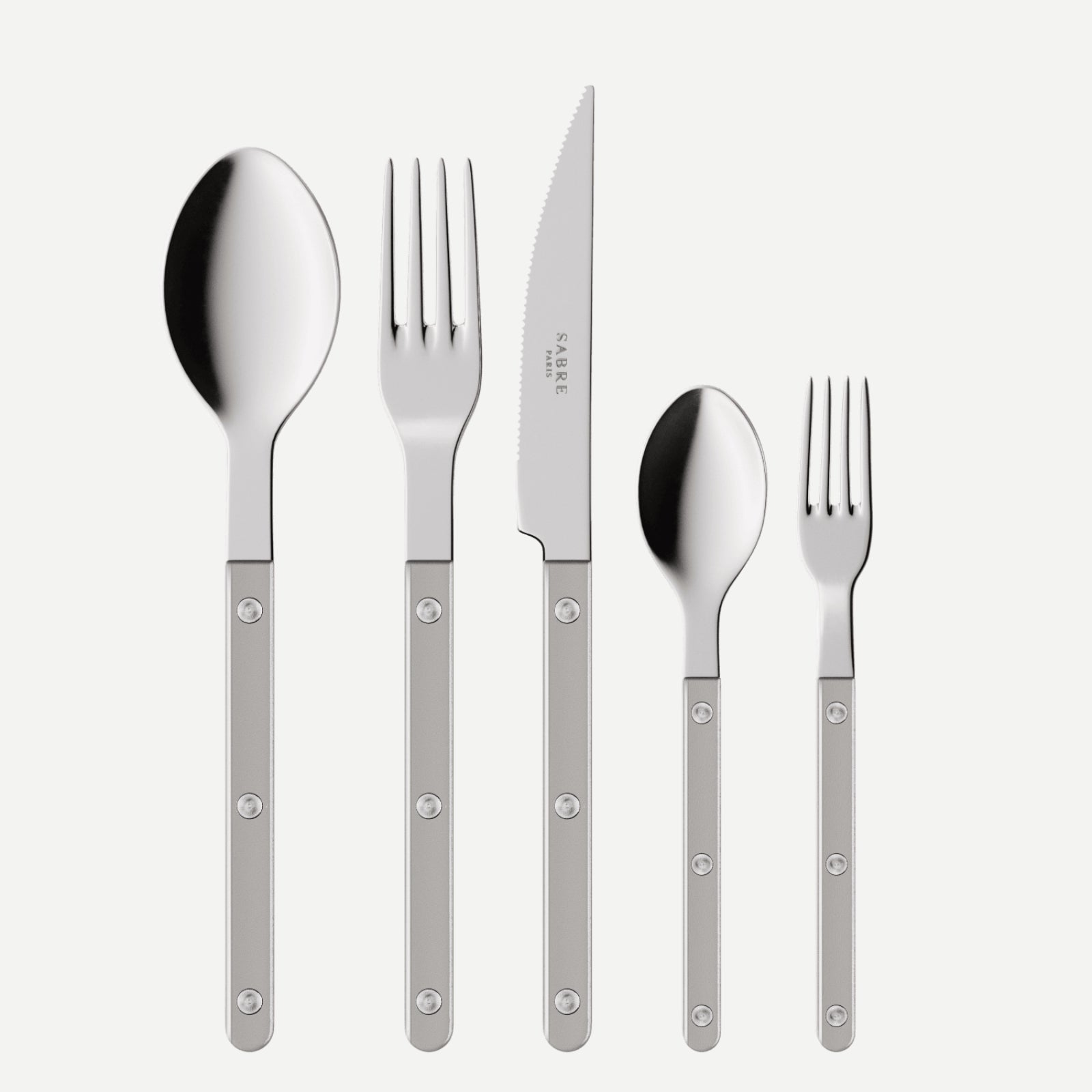 Bistrot Pearly, Grey - 5 pieces cutlery set