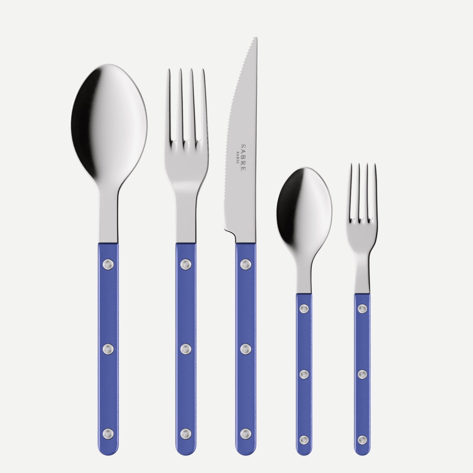 Bistrot Pearly, Lapis blue - 5 pieces cutlery set