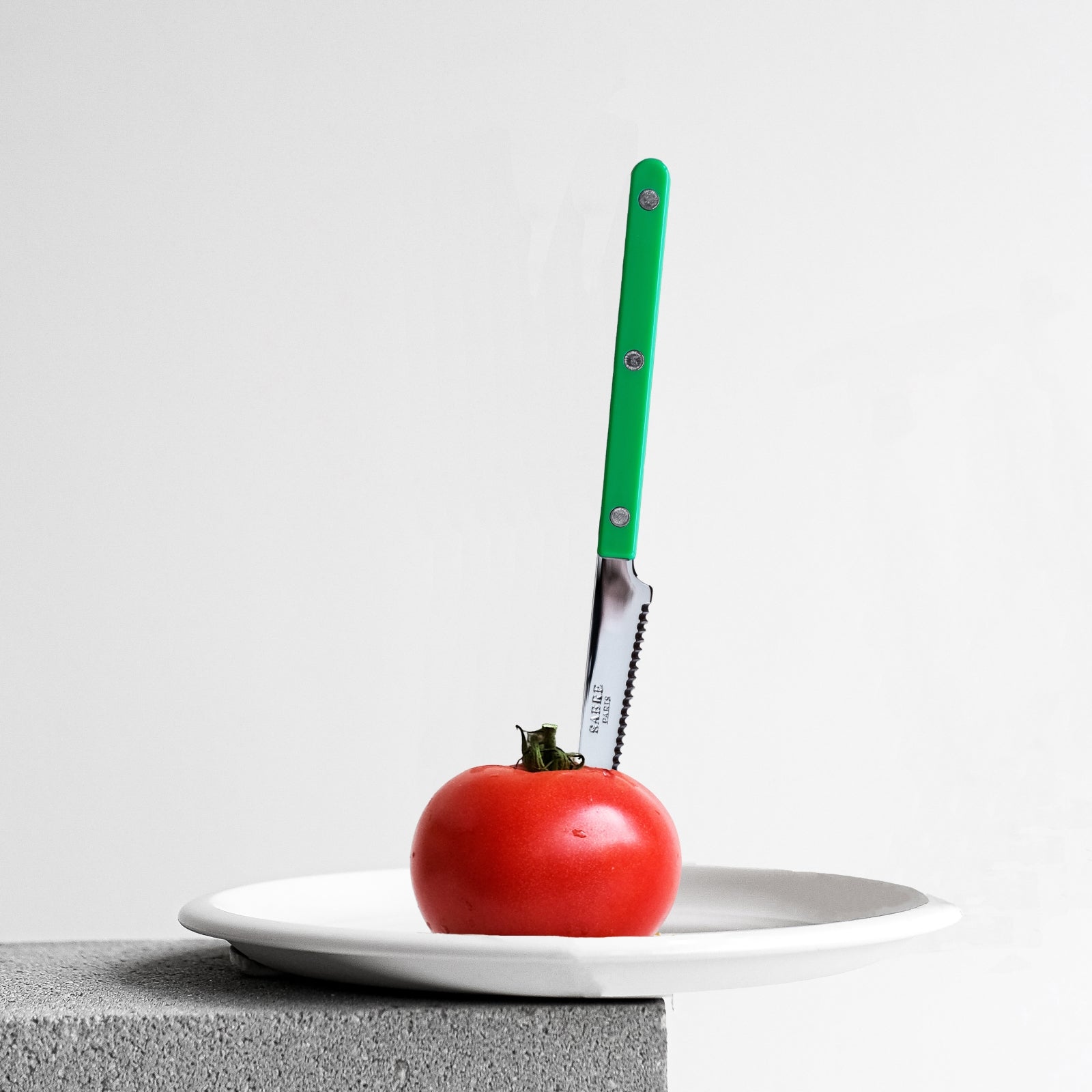 Bistrot Pearly, Vert jardin - Couteau à tomate