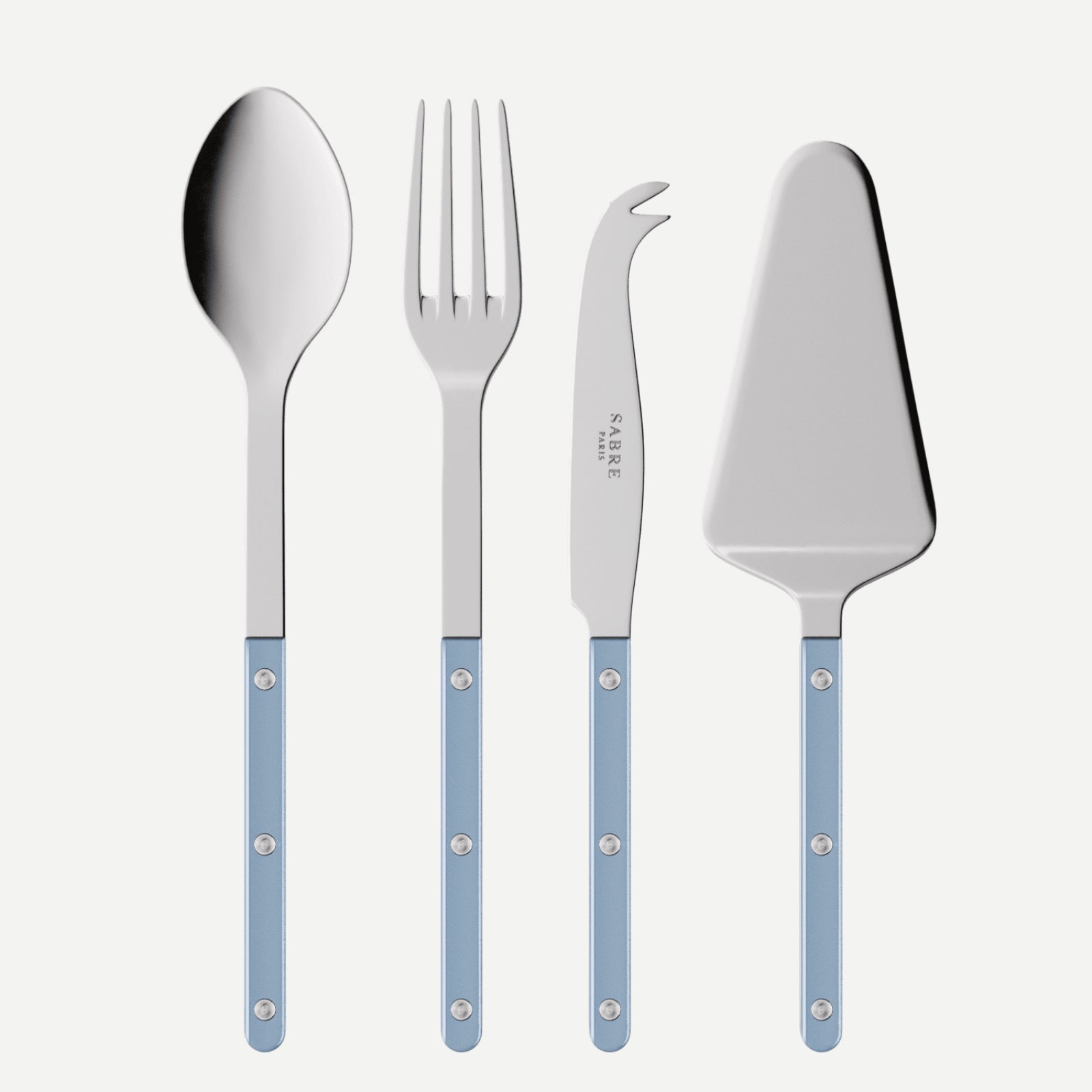 Bistrot Pearly, Bleu clair - Set Les Essentiels Bistrot - ensemble de 4 couverts de service