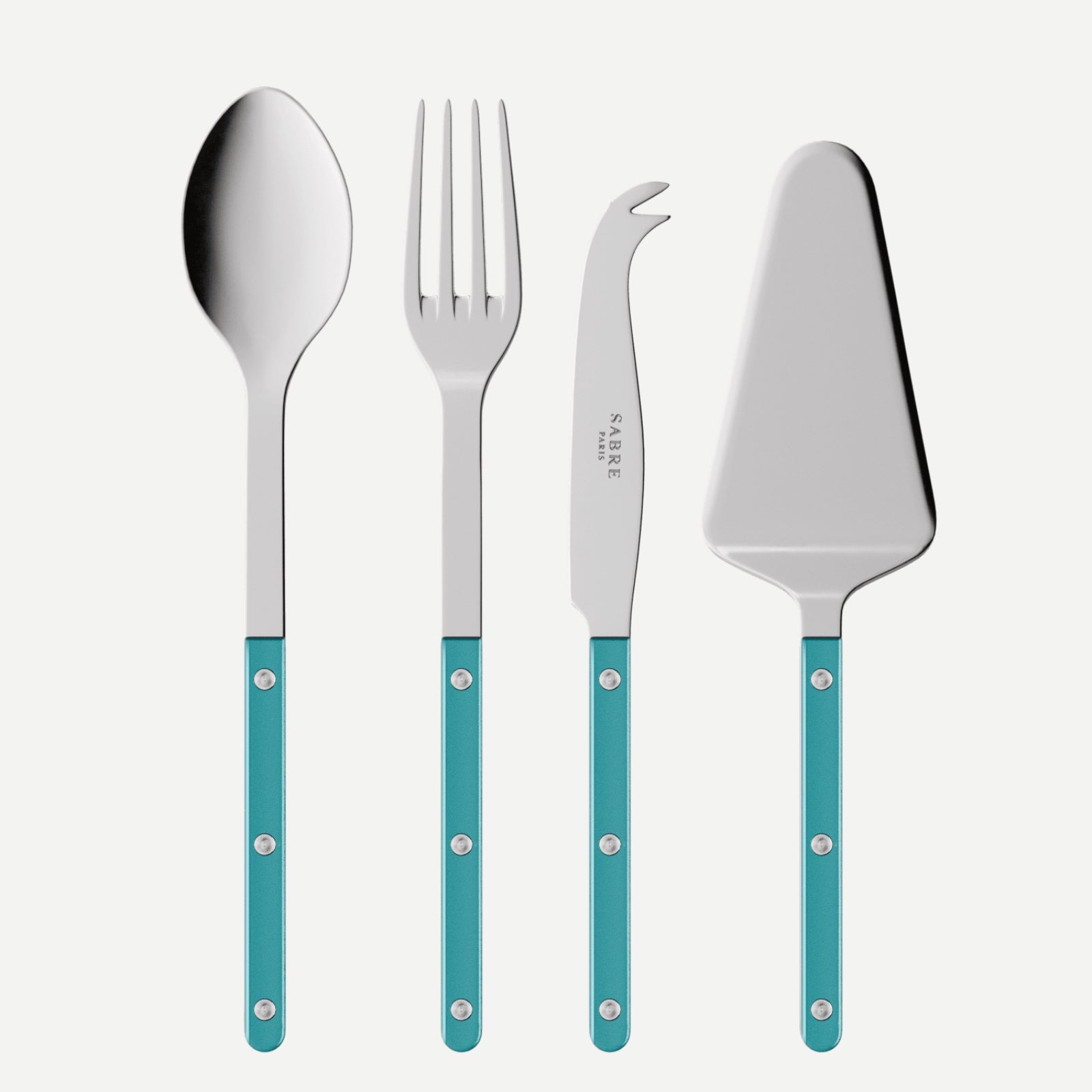 Bistrot Pearly, Turquoise - Set Les Essentiels Bistrot - ensemble de 4 couverts de service