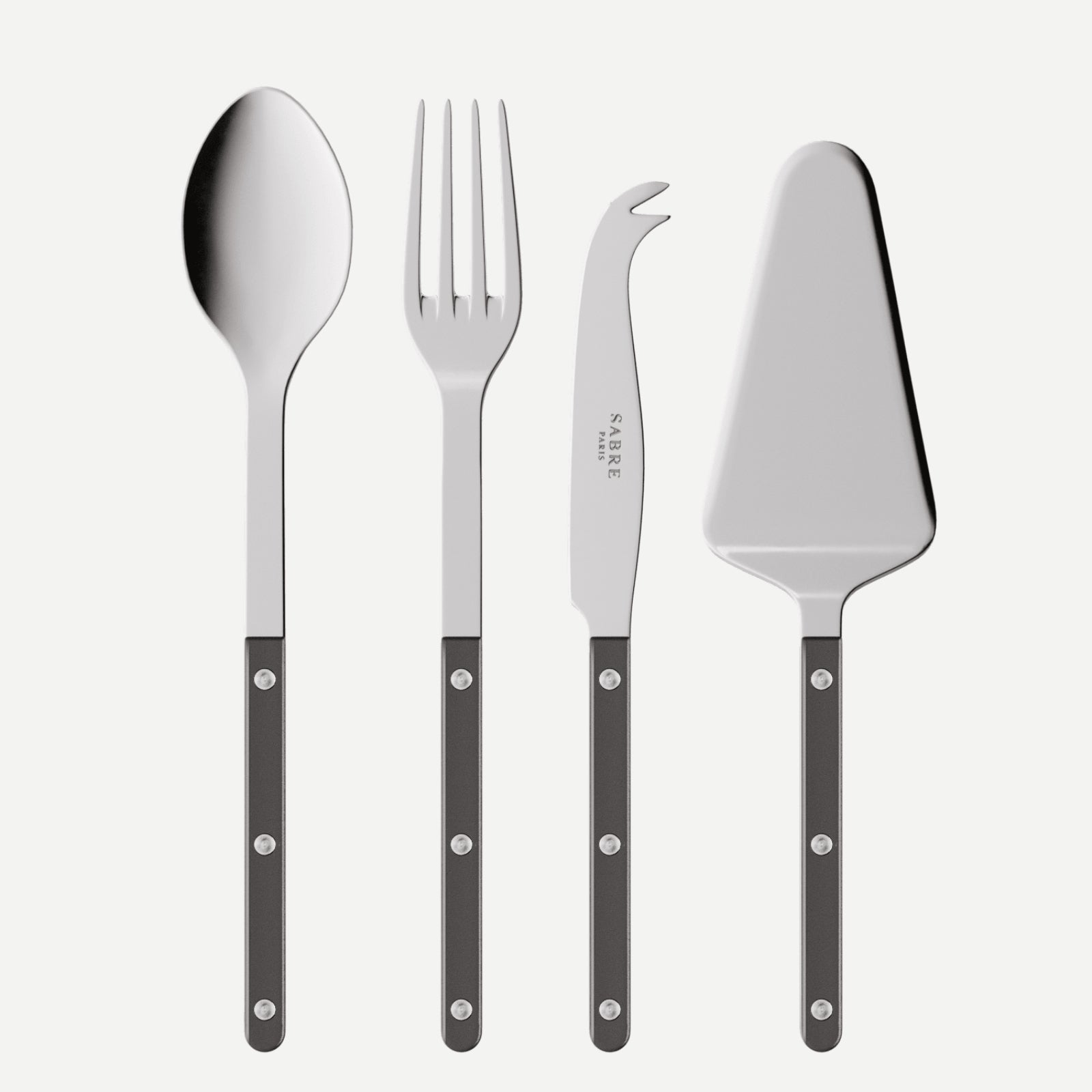 Bistrot Pearly, Anthracite - Set Les Essentiels Bistrot - ensemble de 4 couverts de service