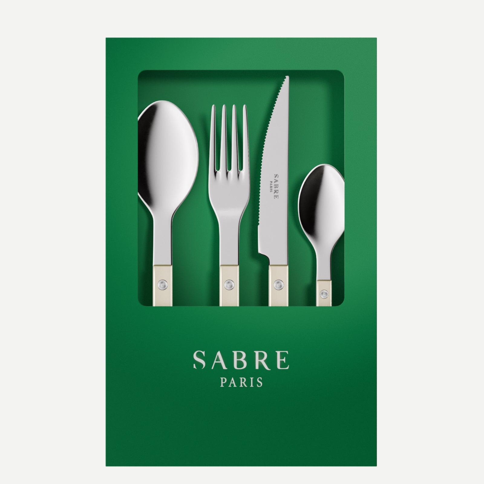 Bistrot Pearly, Nacre - Coffret de 4 couverts de table