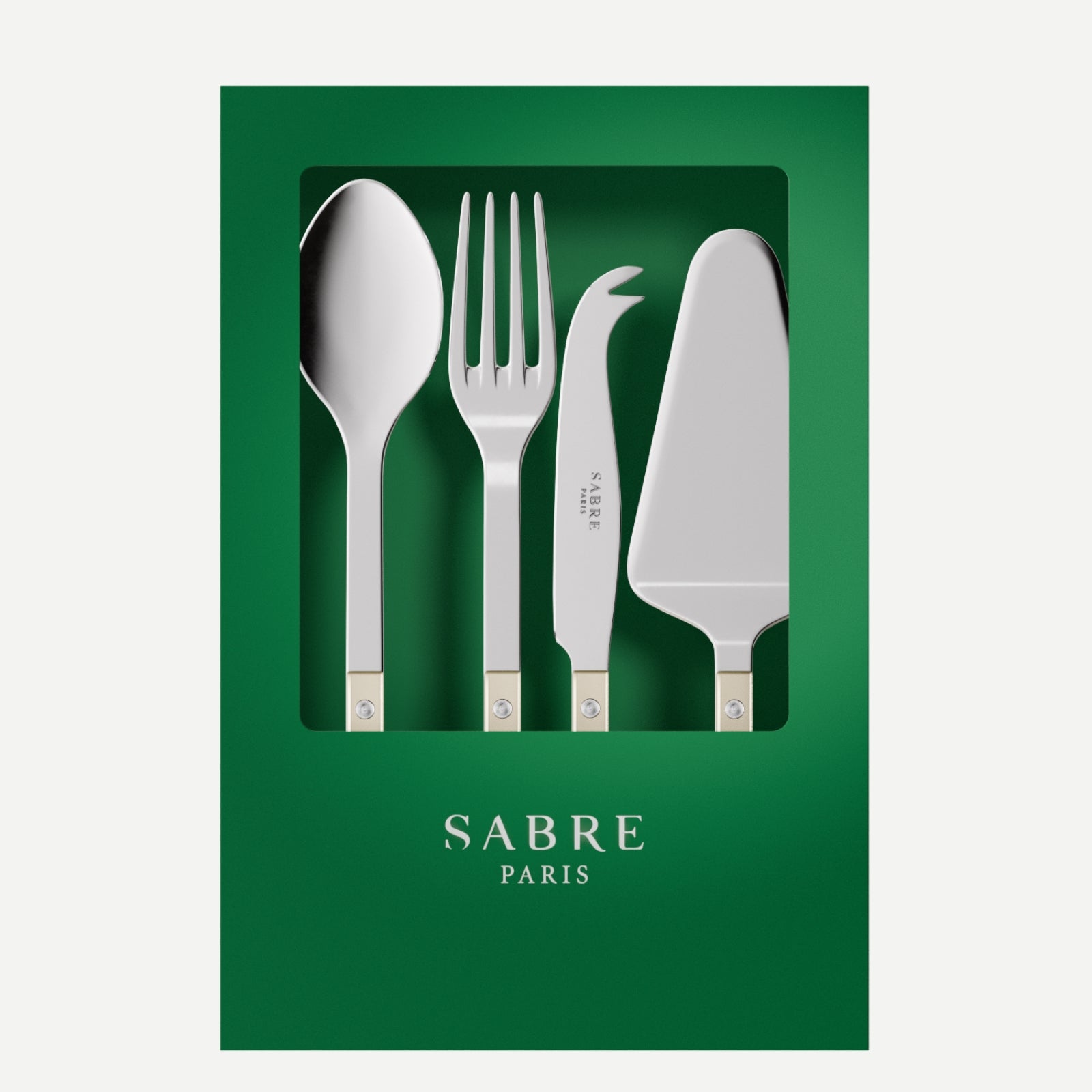 Bistrot Pearly, Nacre - Coffret Set Les Essentiels - ensemble de 4 couverts de service